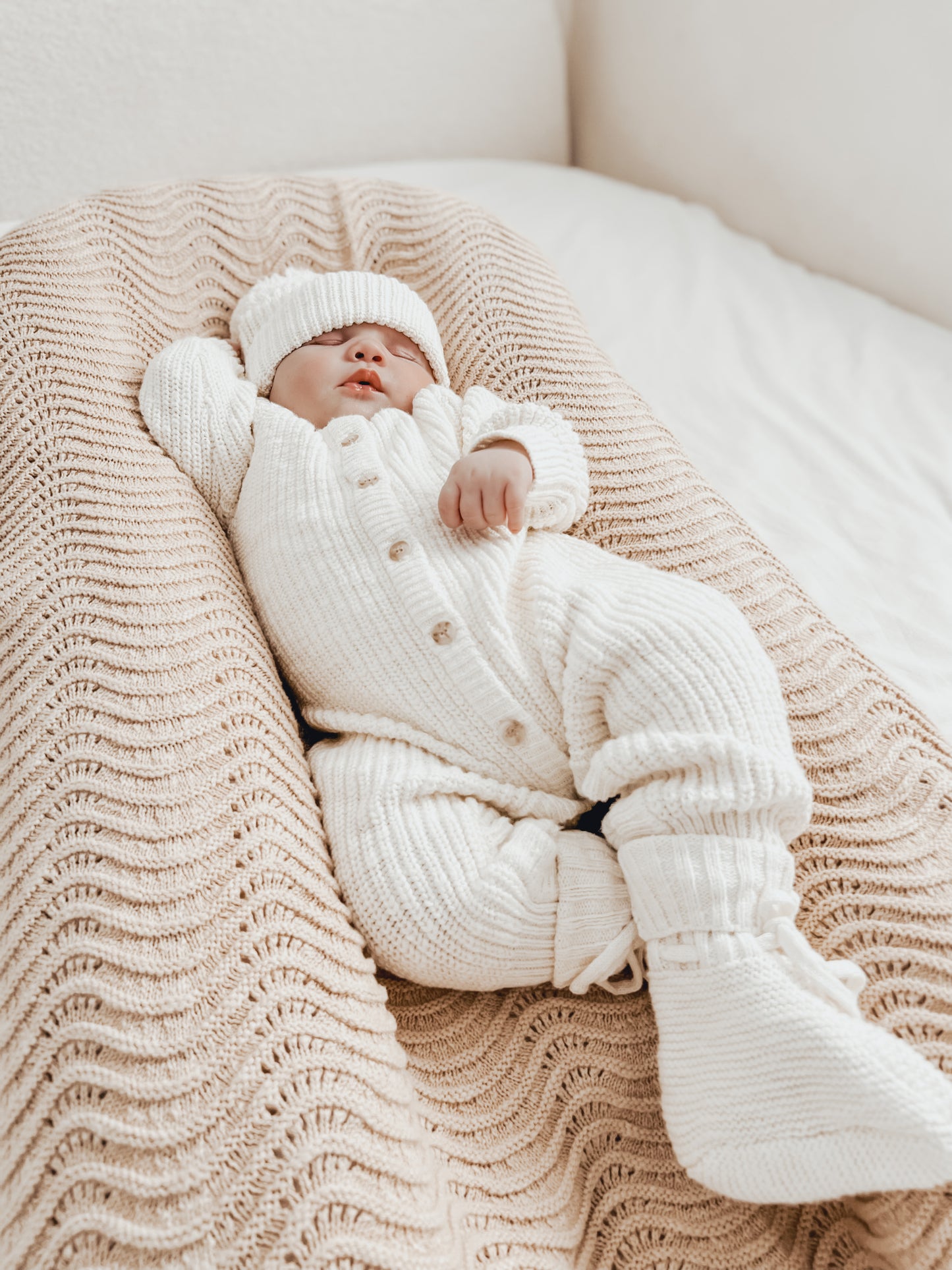 Classic Knit Romper | Coconut