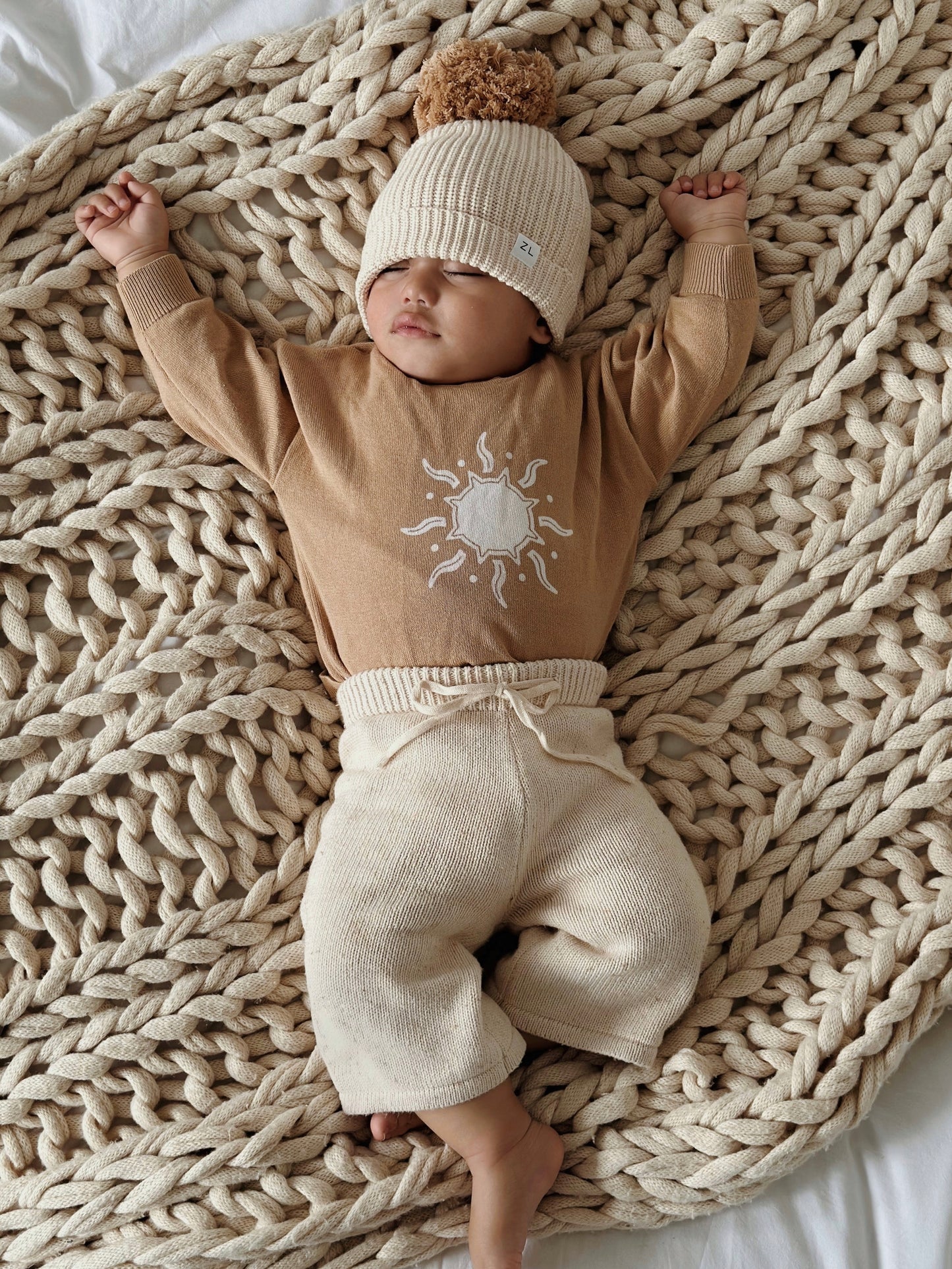 Cropped Knit Pants | Biscotti Fleck