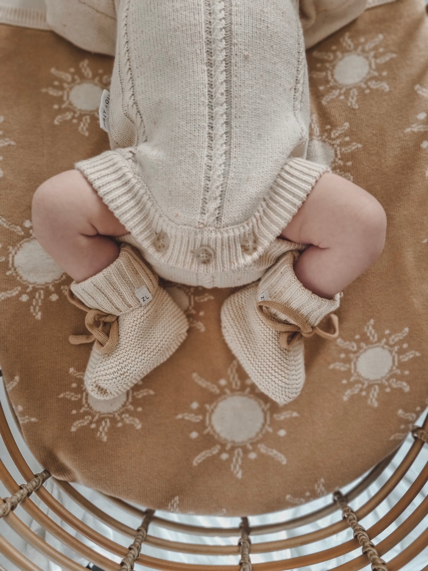 Heirloom Romper | Biscotti Fleck