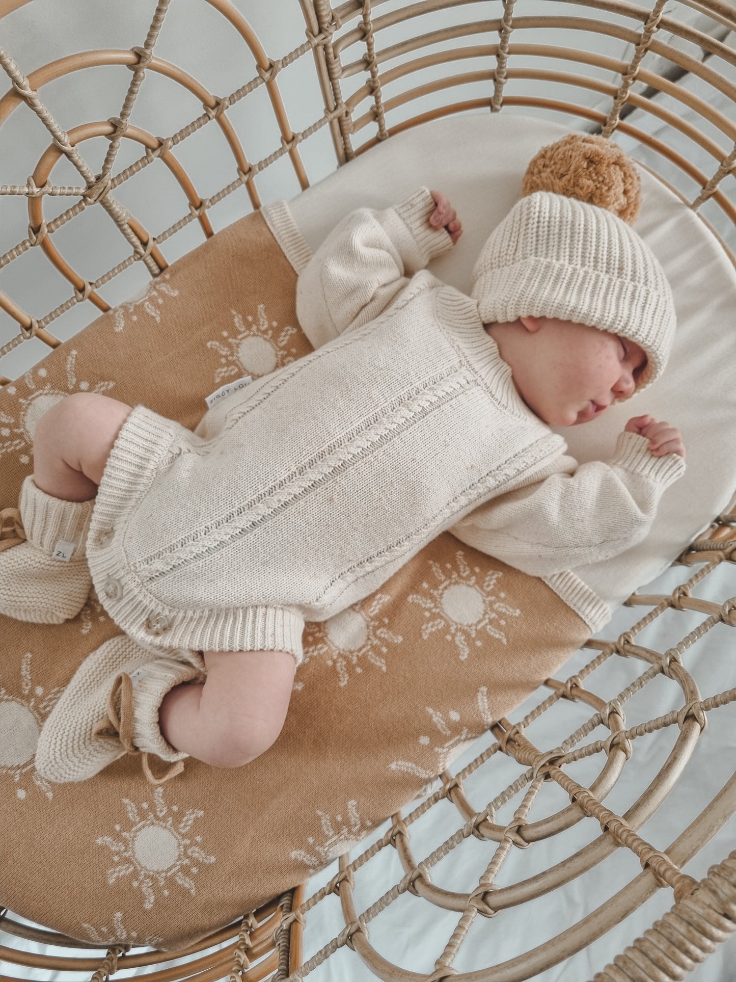 Heirloom Romper | Biscotti Fleck