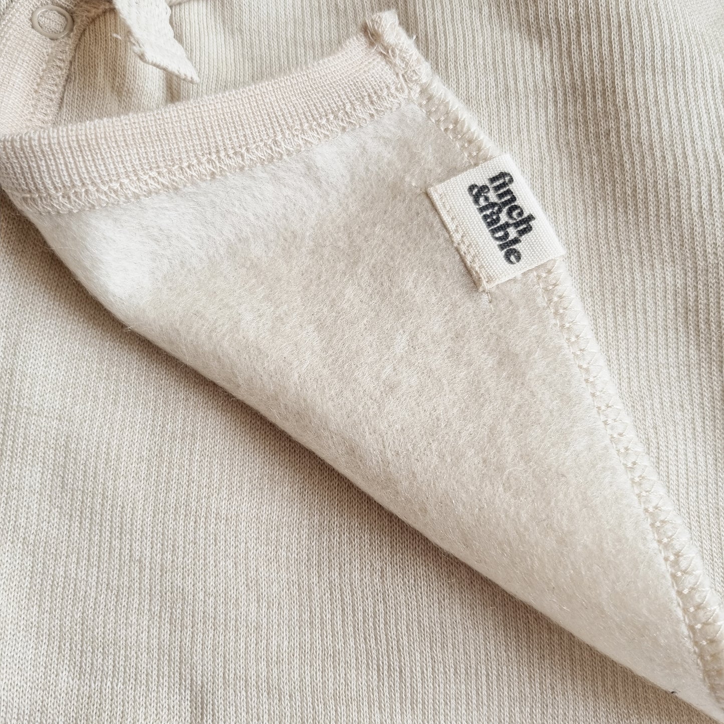Merinowool Fleece Wickelcardigan | Oat