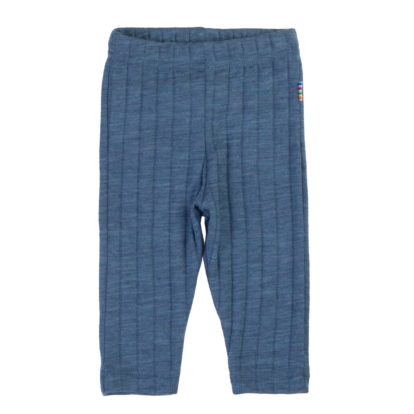 Merinowolle Seide Leggings | Blau Meliert