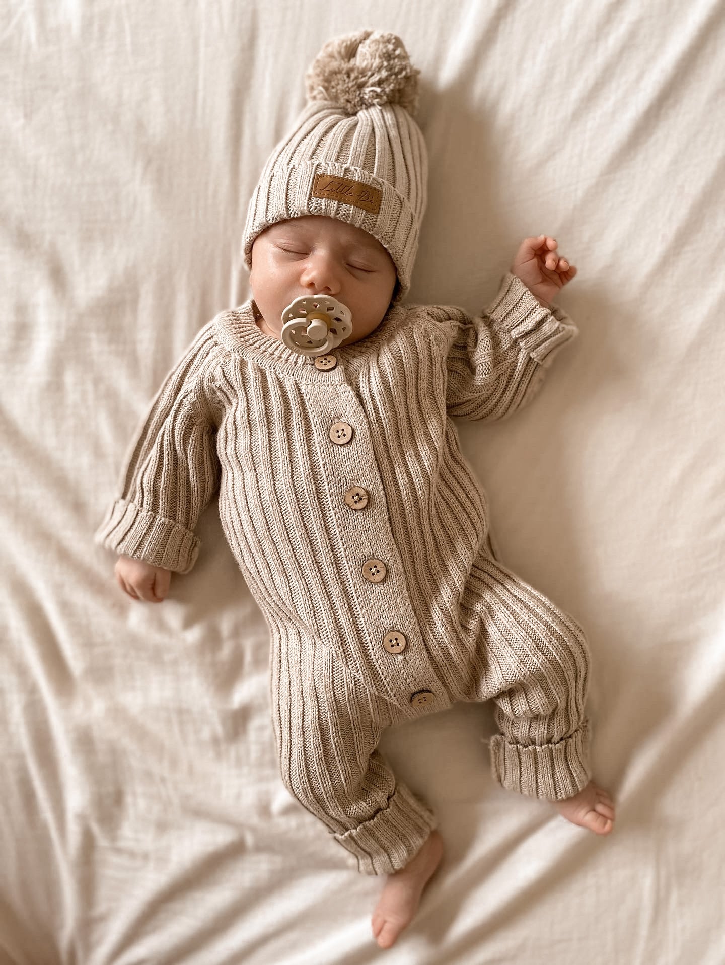 Ribbed Knit Romper | Oak