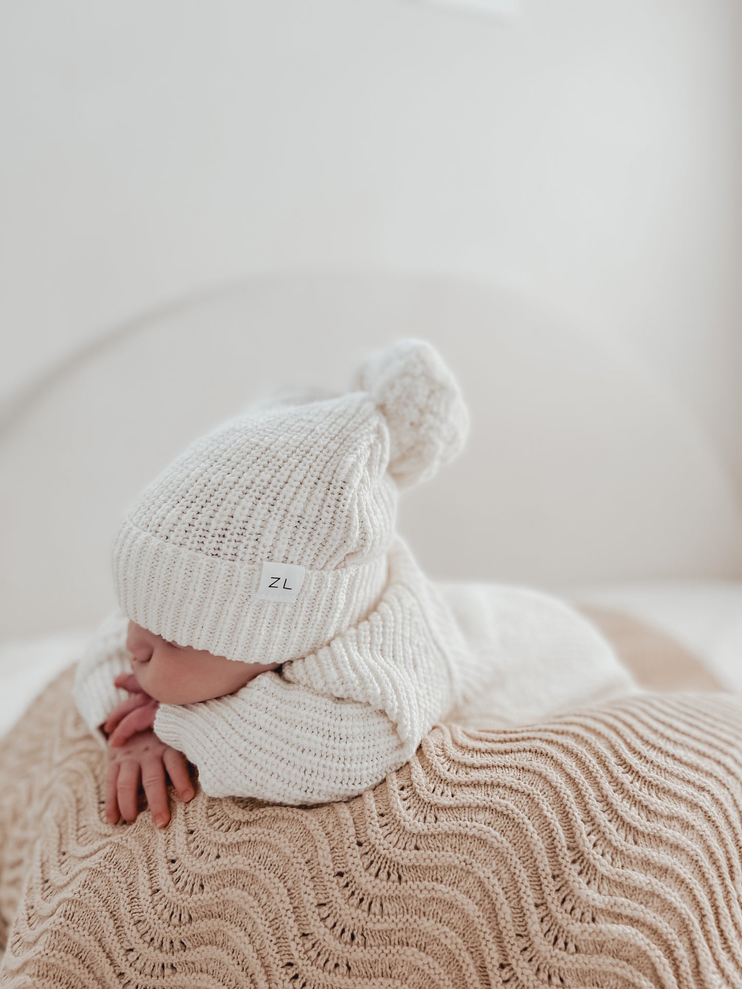 TEXTURED SHELL KNIT BEANIE