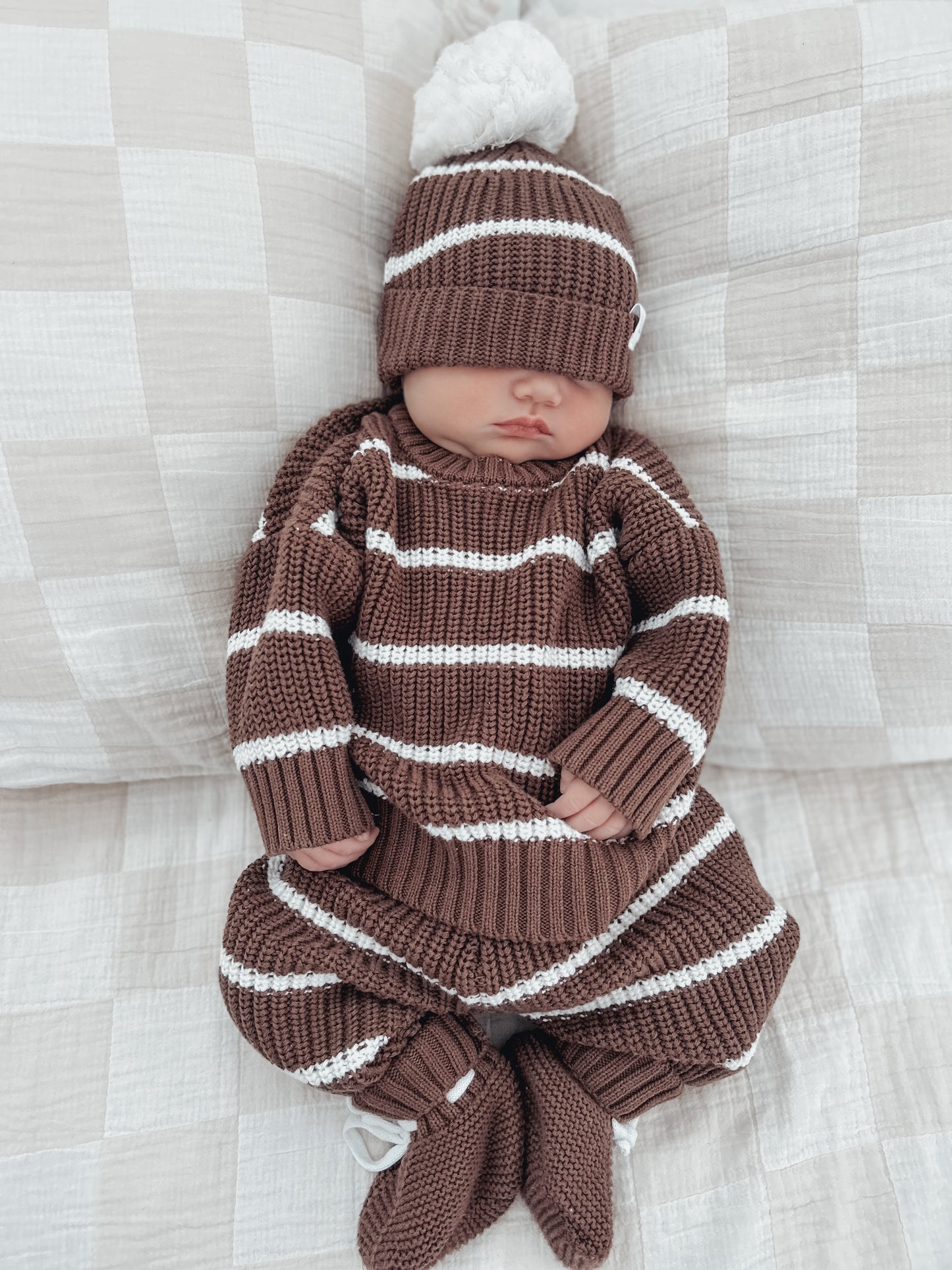 Knit Pullover | 'Chocolate Stripe'