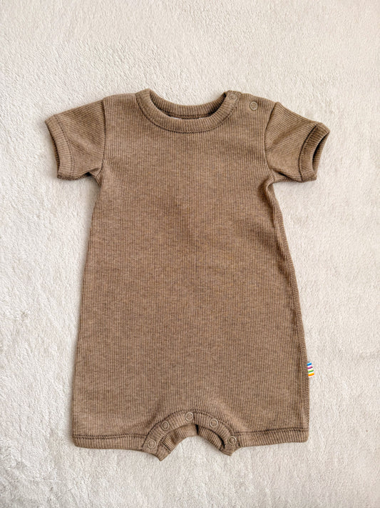 Sommer Romper Bio-Baumwolle kbA | Dunkelbeige
