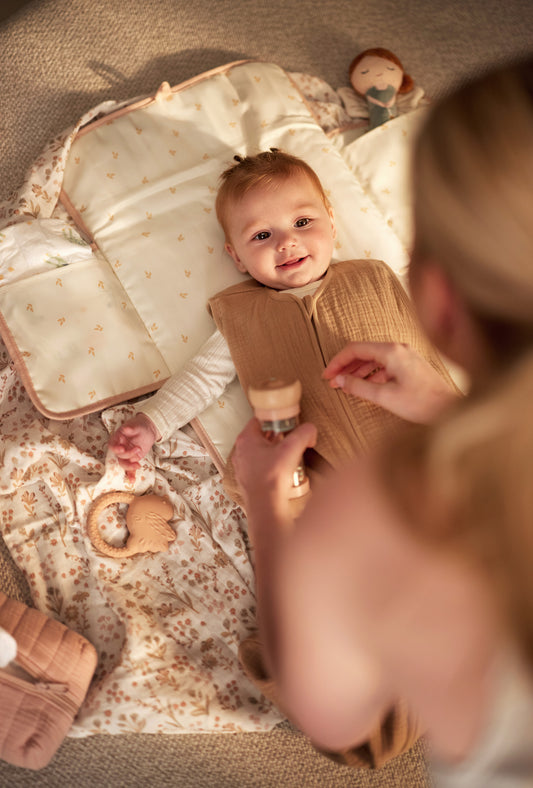 Musselin Babyschlafsack | Biscuit