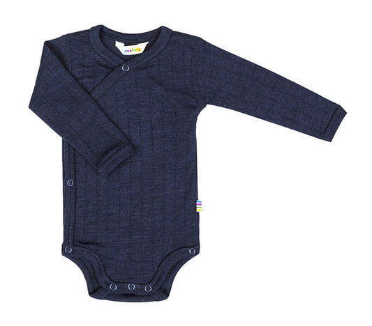 Merinowool Silk Wrap Body | Navy