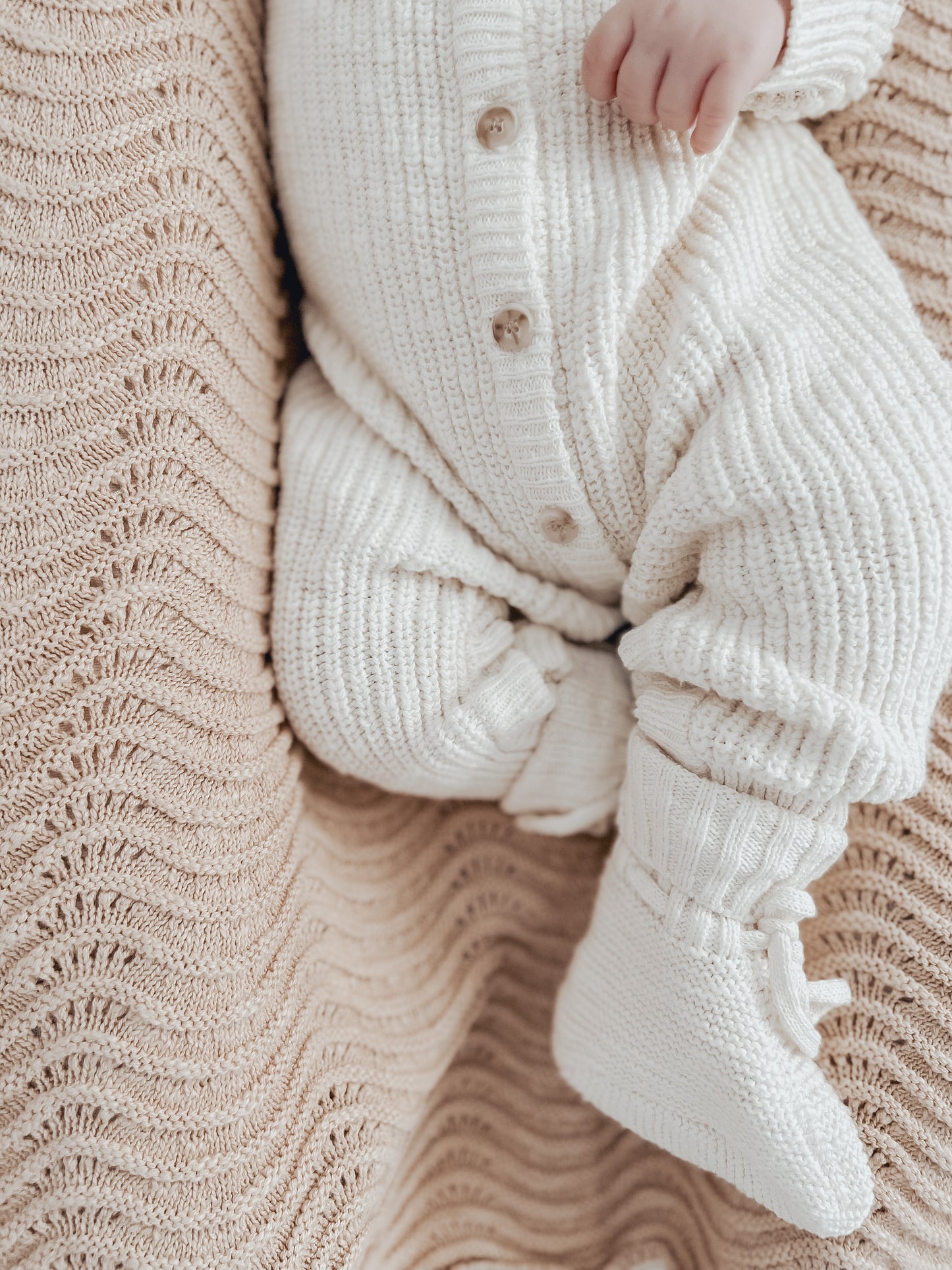 Classic Knit Romper | Coconut