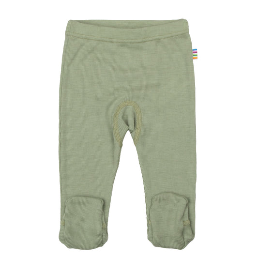 Merinowolle Seide Leggings | Salbeigrün