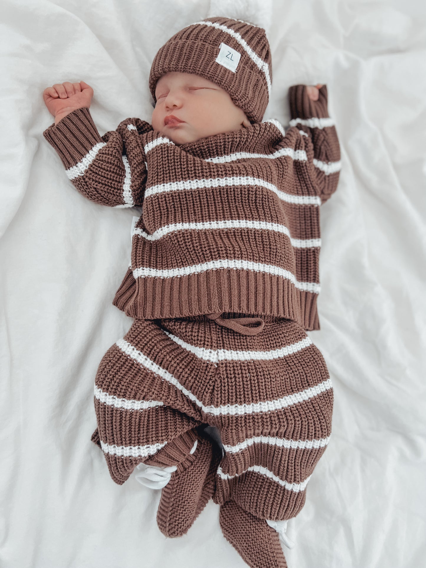 Knit Pullover | 'Chocolate Stripe'