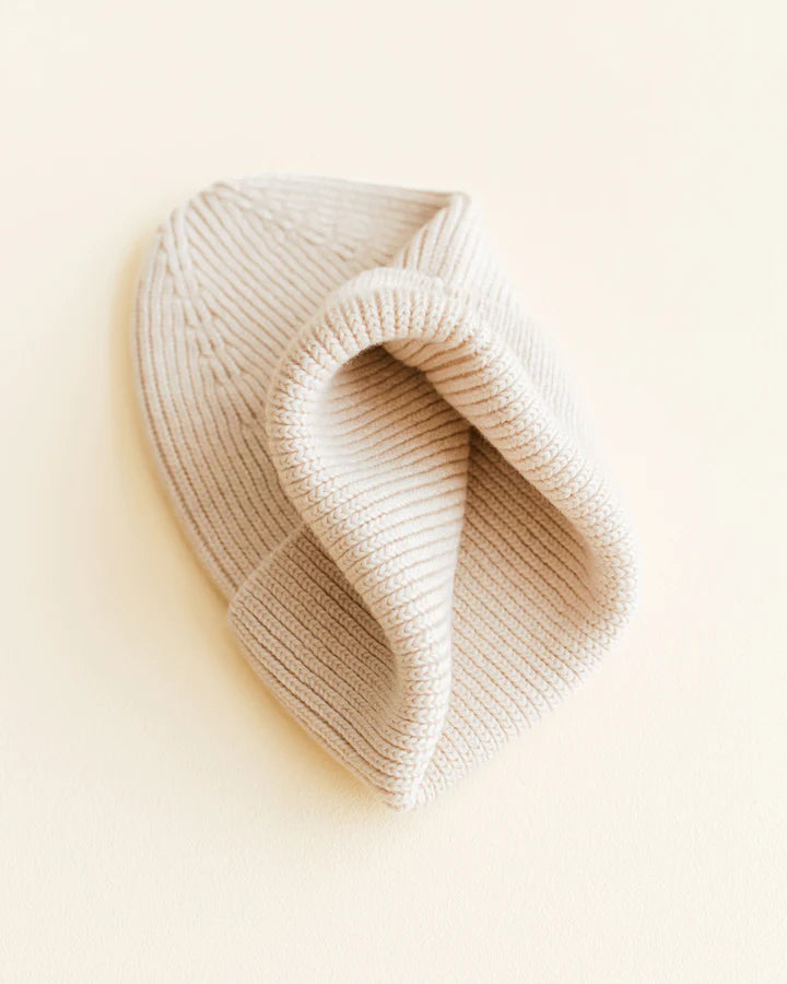 Merinowool Beanie Adult "Fonzie Cream"