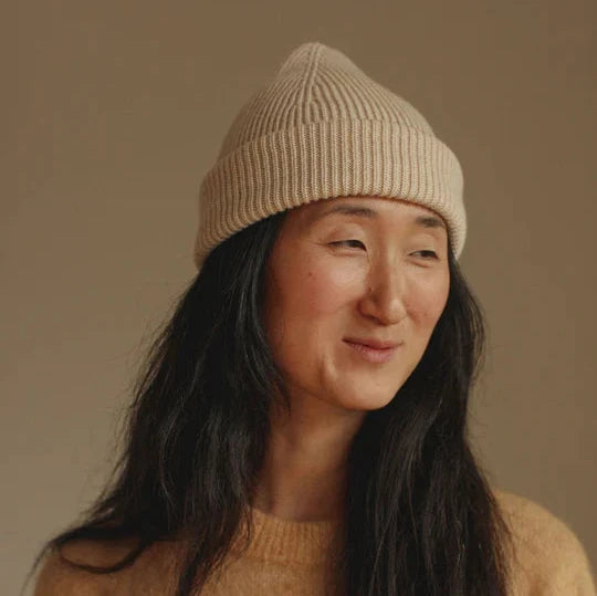 Merinowool Beanie Adult "Fonzie Cream"