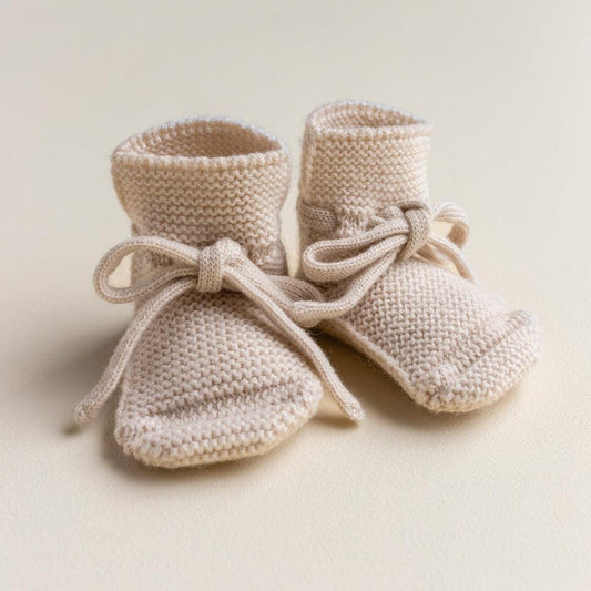 Merinowool Booties 'Cream'