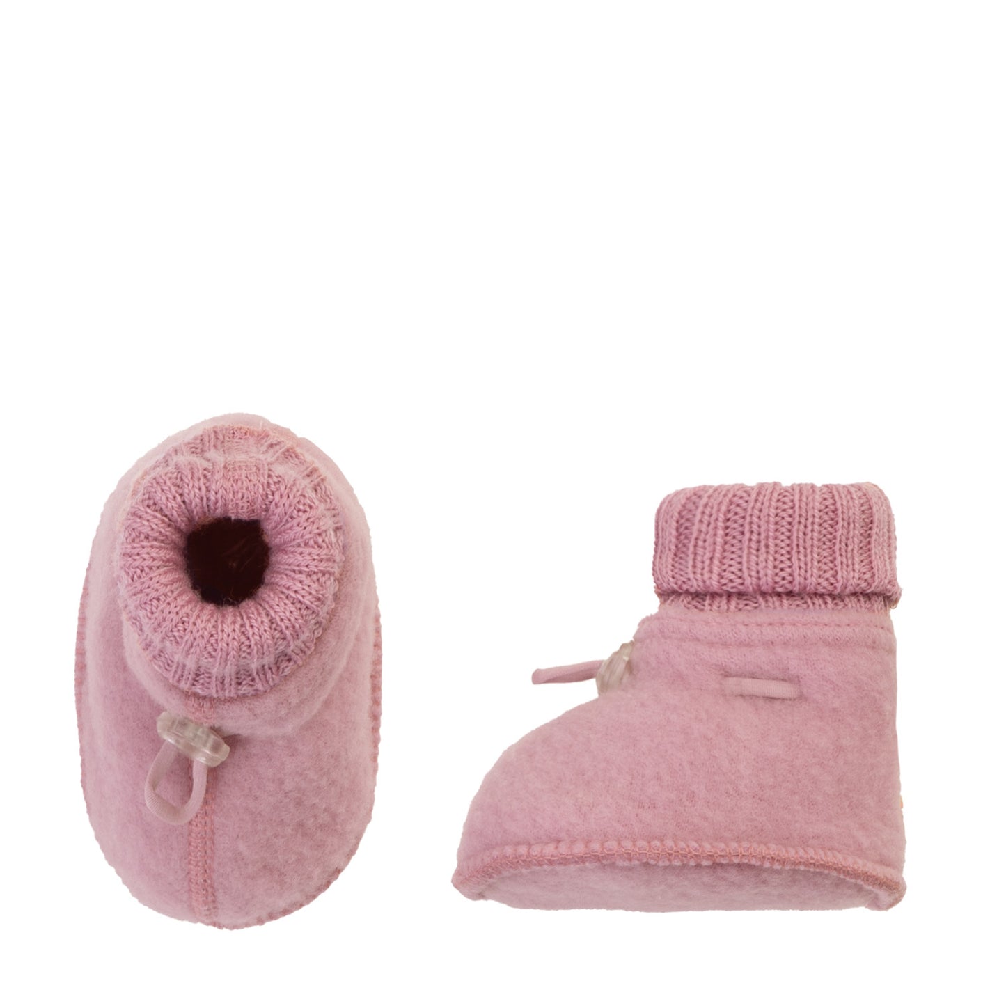 Merinowolle Fleece Booties | Alte Rose