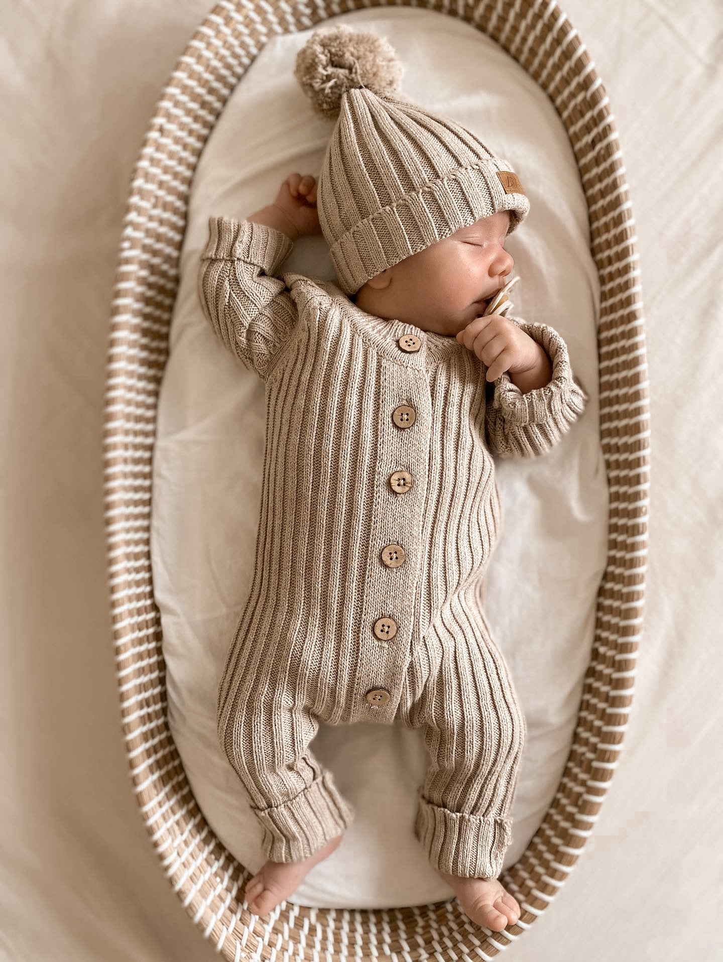 Ribbed Knit Romper | Oak