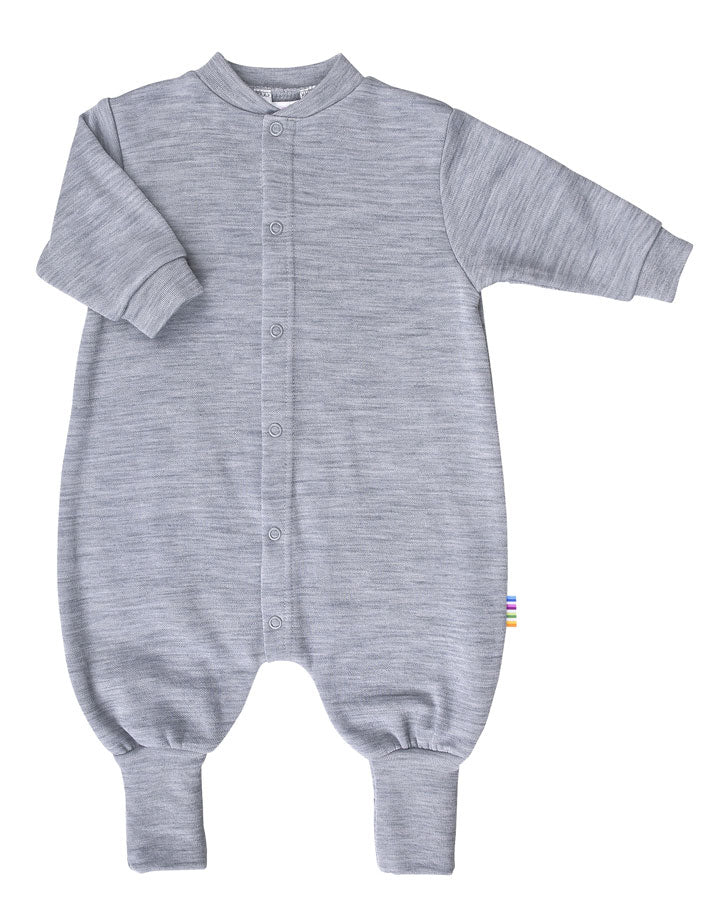 Joha Strampler/Overall Merinowolle | Grey Melange