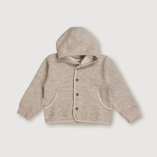 Merinowool Hooded Jacket | Sand