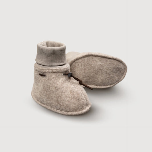 Merinowool Baby Booties | Sand