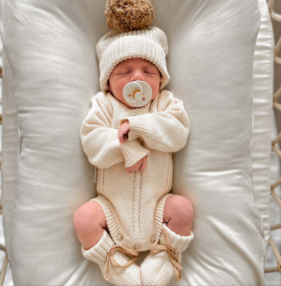 Heirloom Romper | Biscotti Fleck