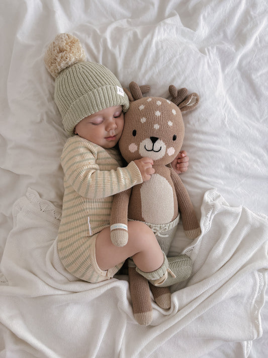 Knit Bodysuit | Biscotti Stripe