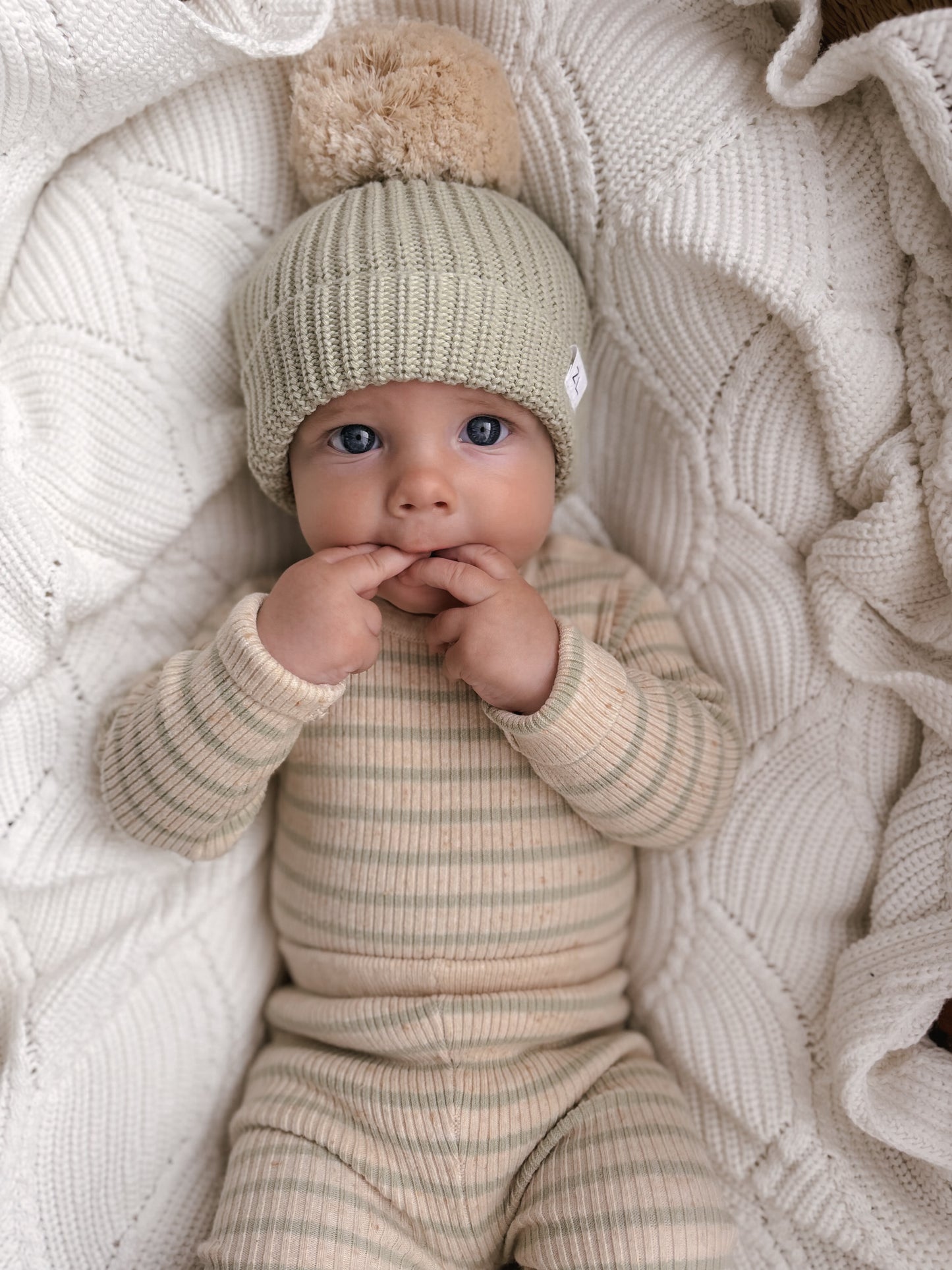 Knit Bodysuit | Biscotti Stripe