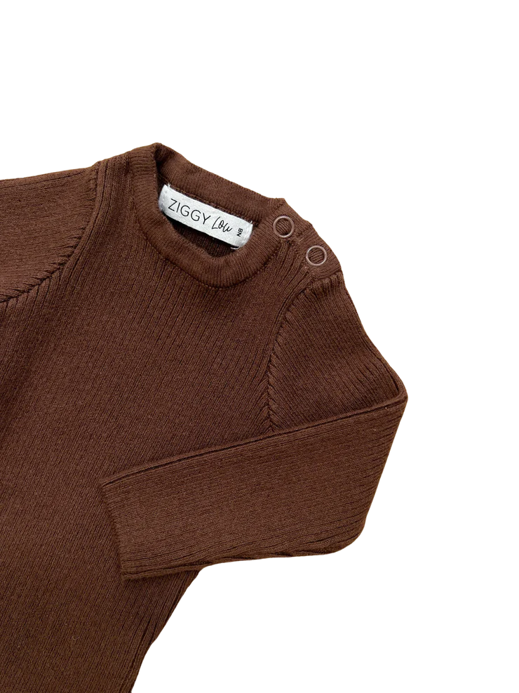 Knit Bodysuit | 'Chocolate'