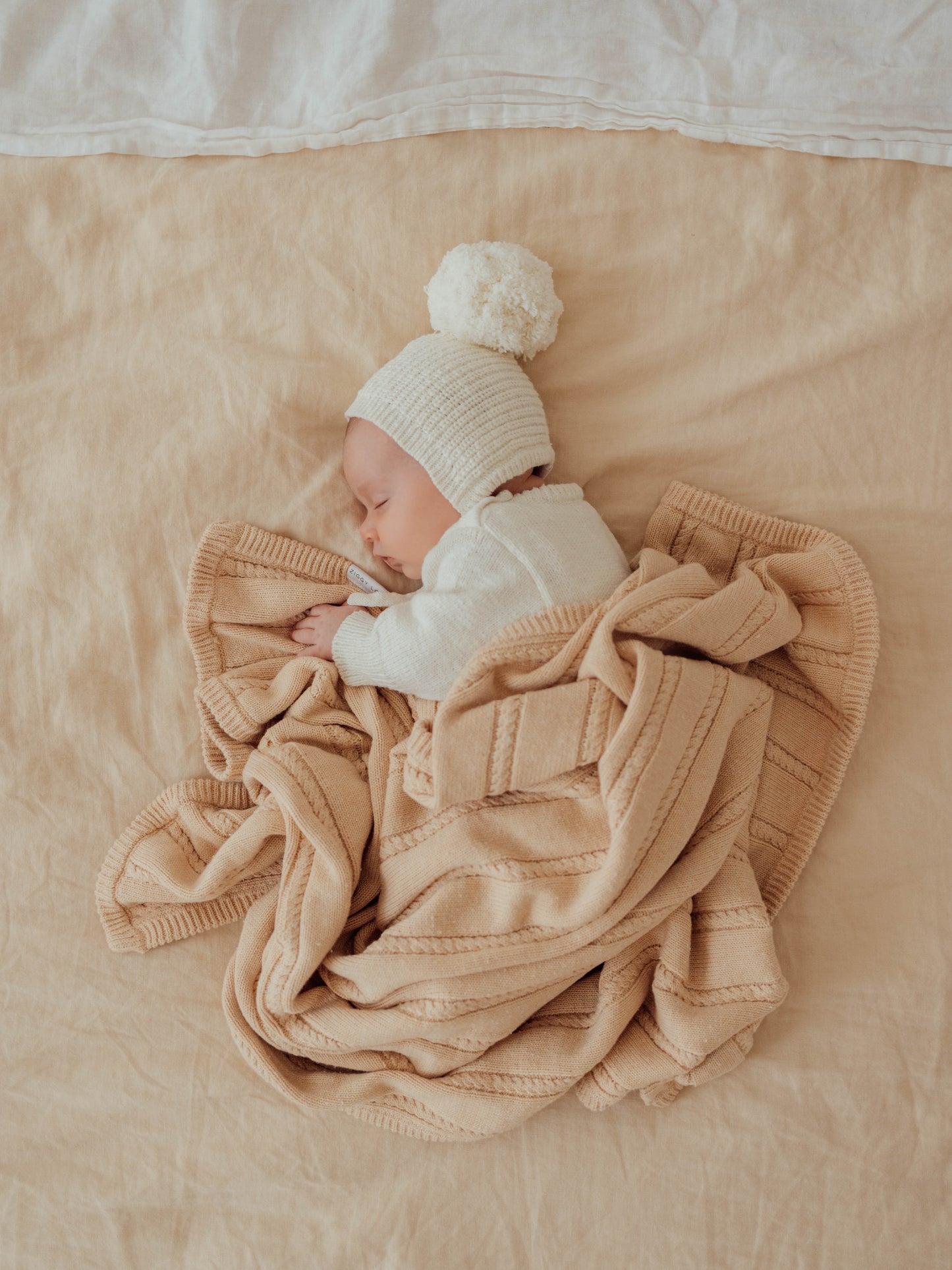 Knit Blanket | Sand Fleck