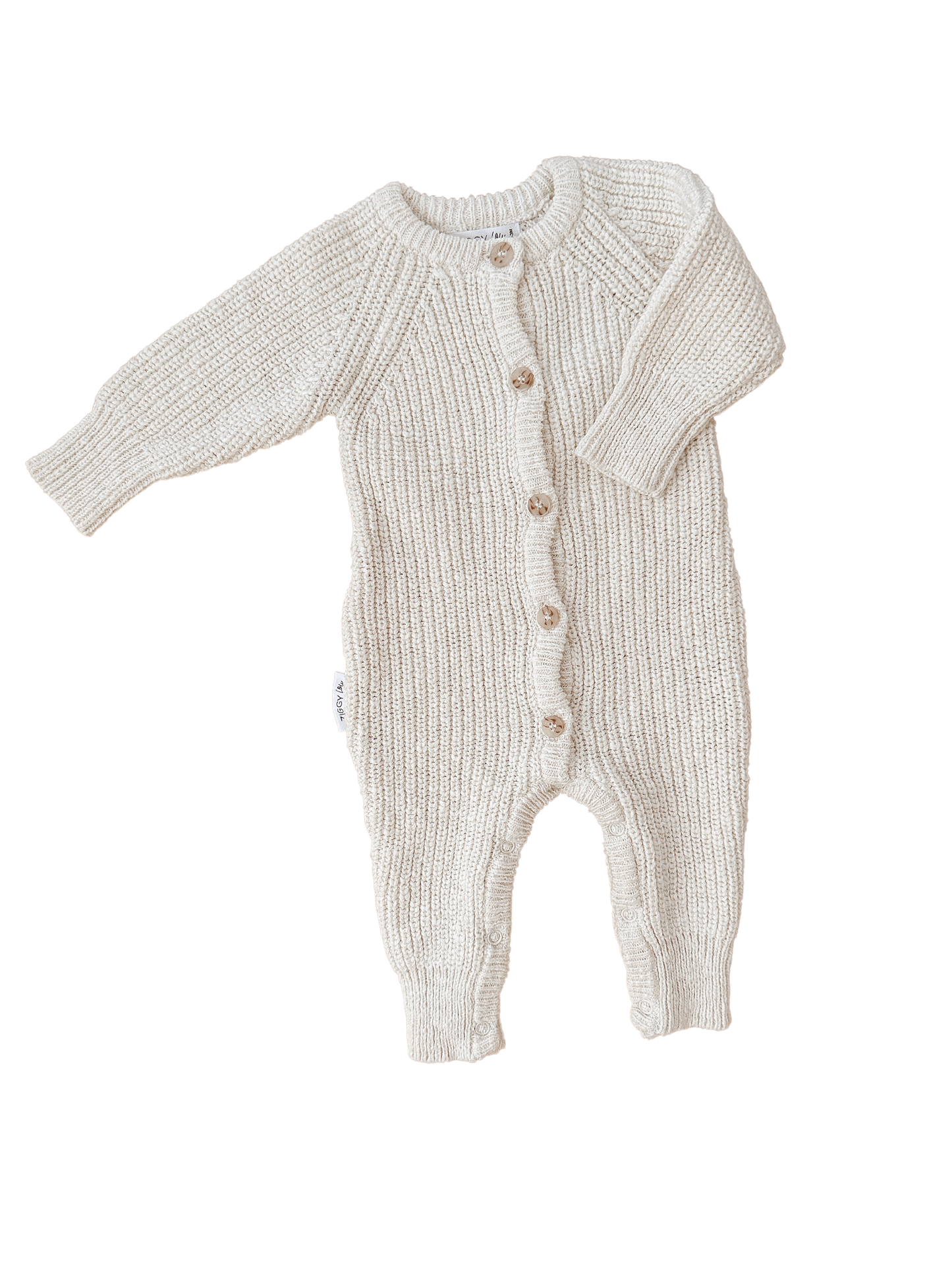 Classic Knit Romper | Coconut