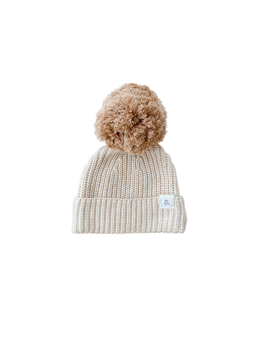 KNIT BEANIE | "Biscotti Fleck"