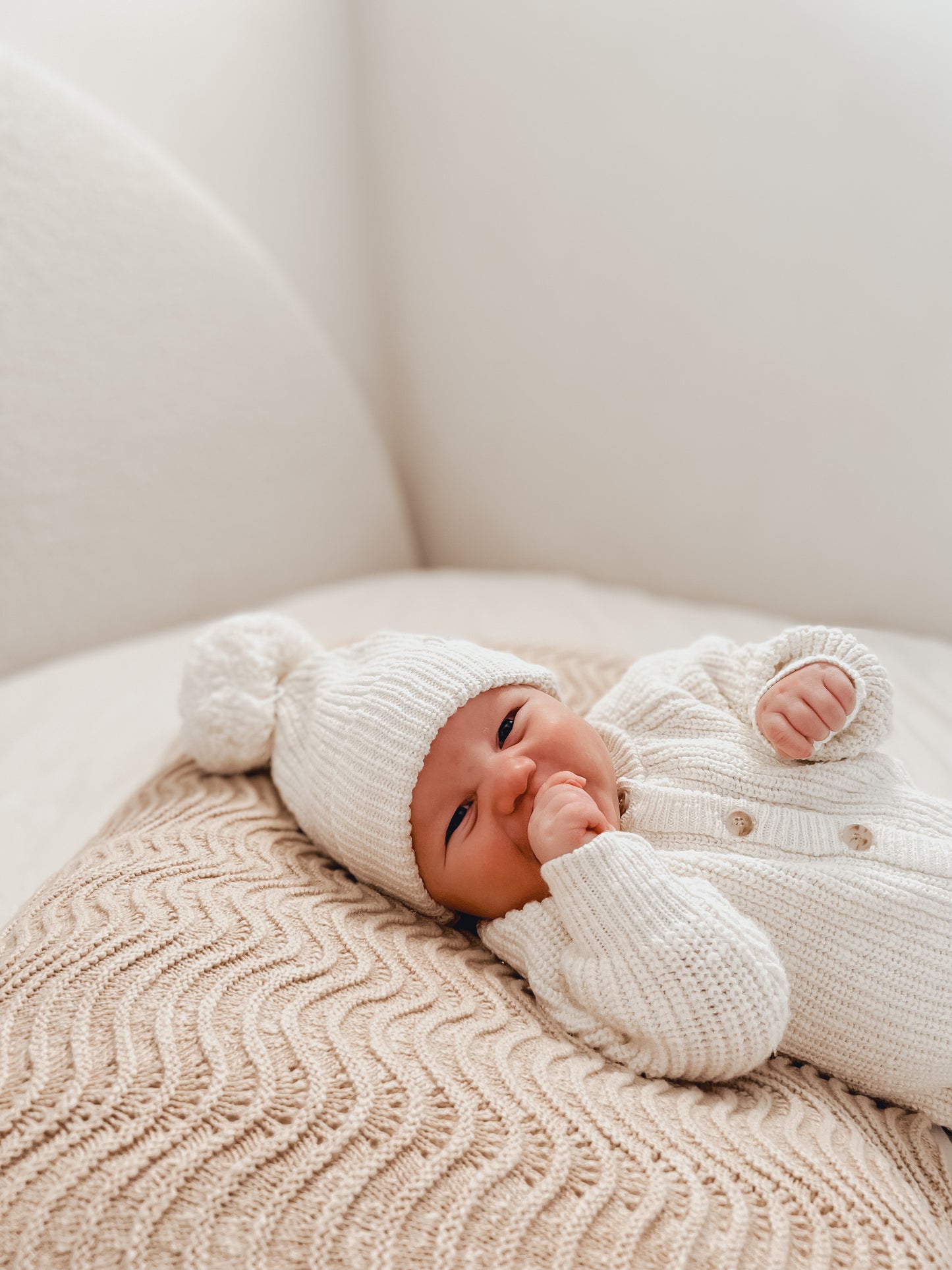 Classic Knit Romper | Coconut