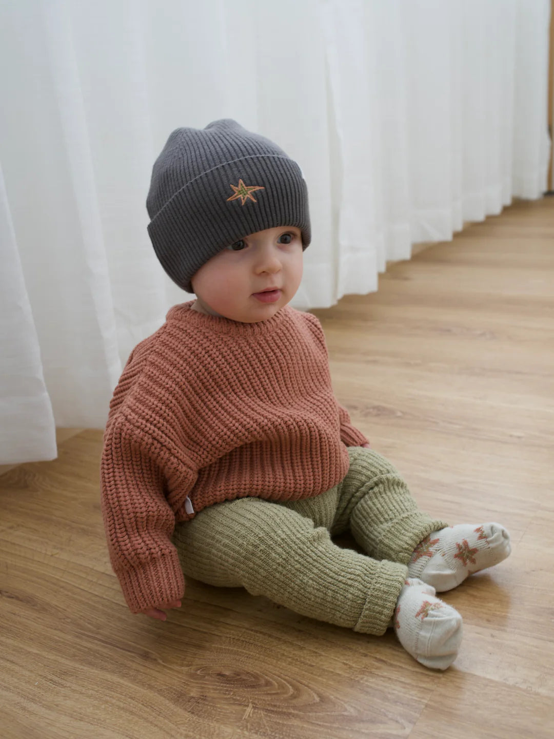 Chunky Knit Sweater | Terracotta