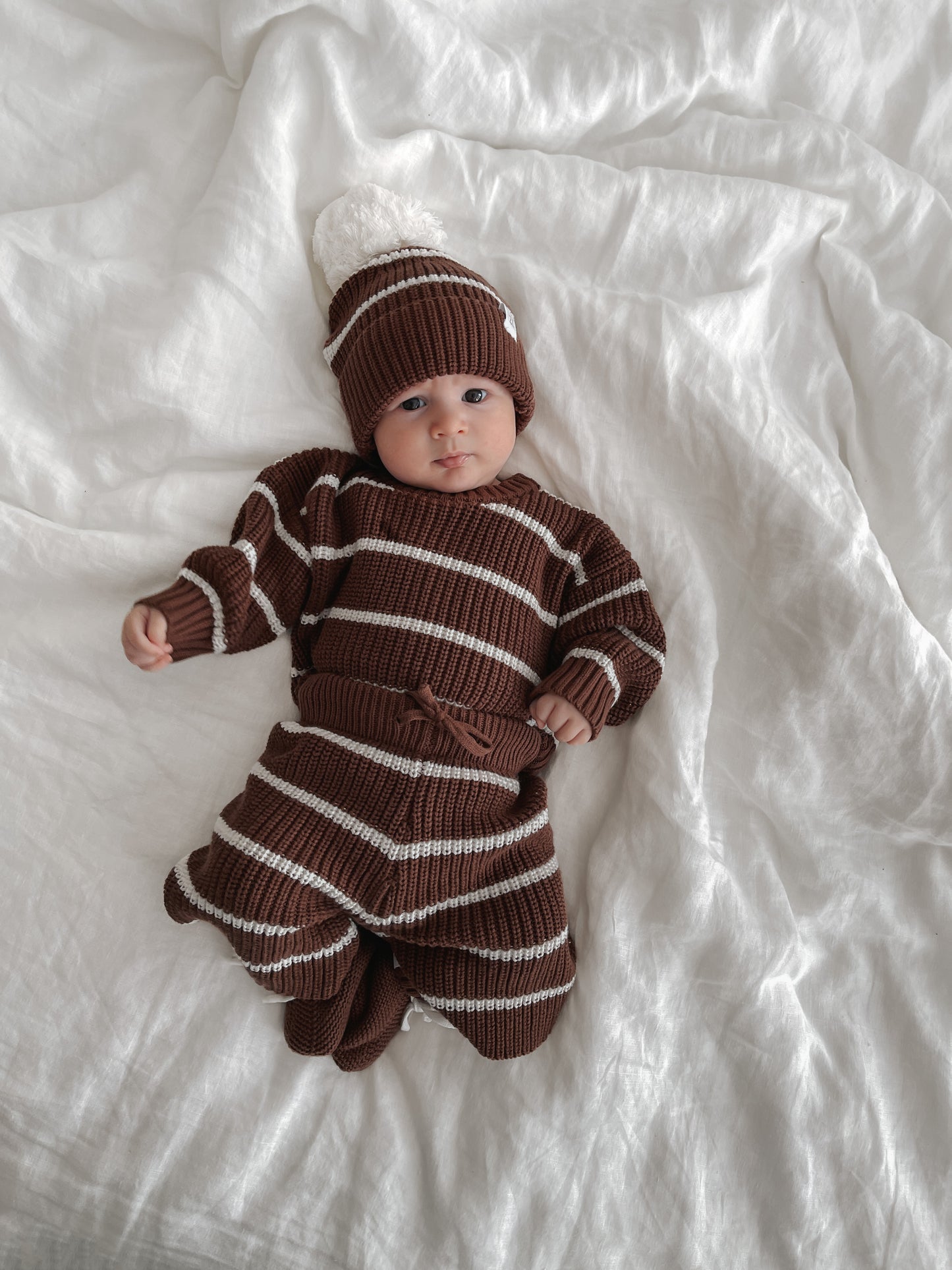 Knit Pullover | 'Chocolate Stripe'
