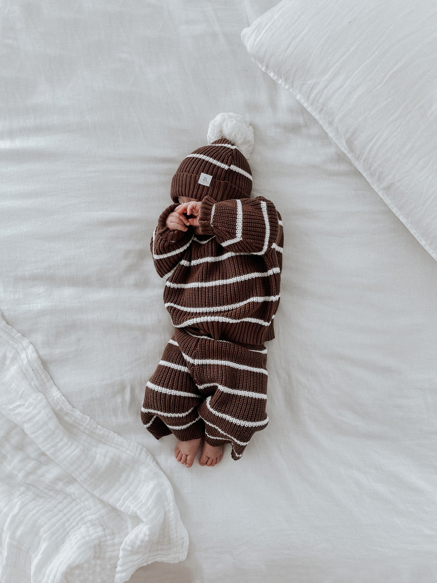 Knit Pullover | 'Chocolate Stripe'