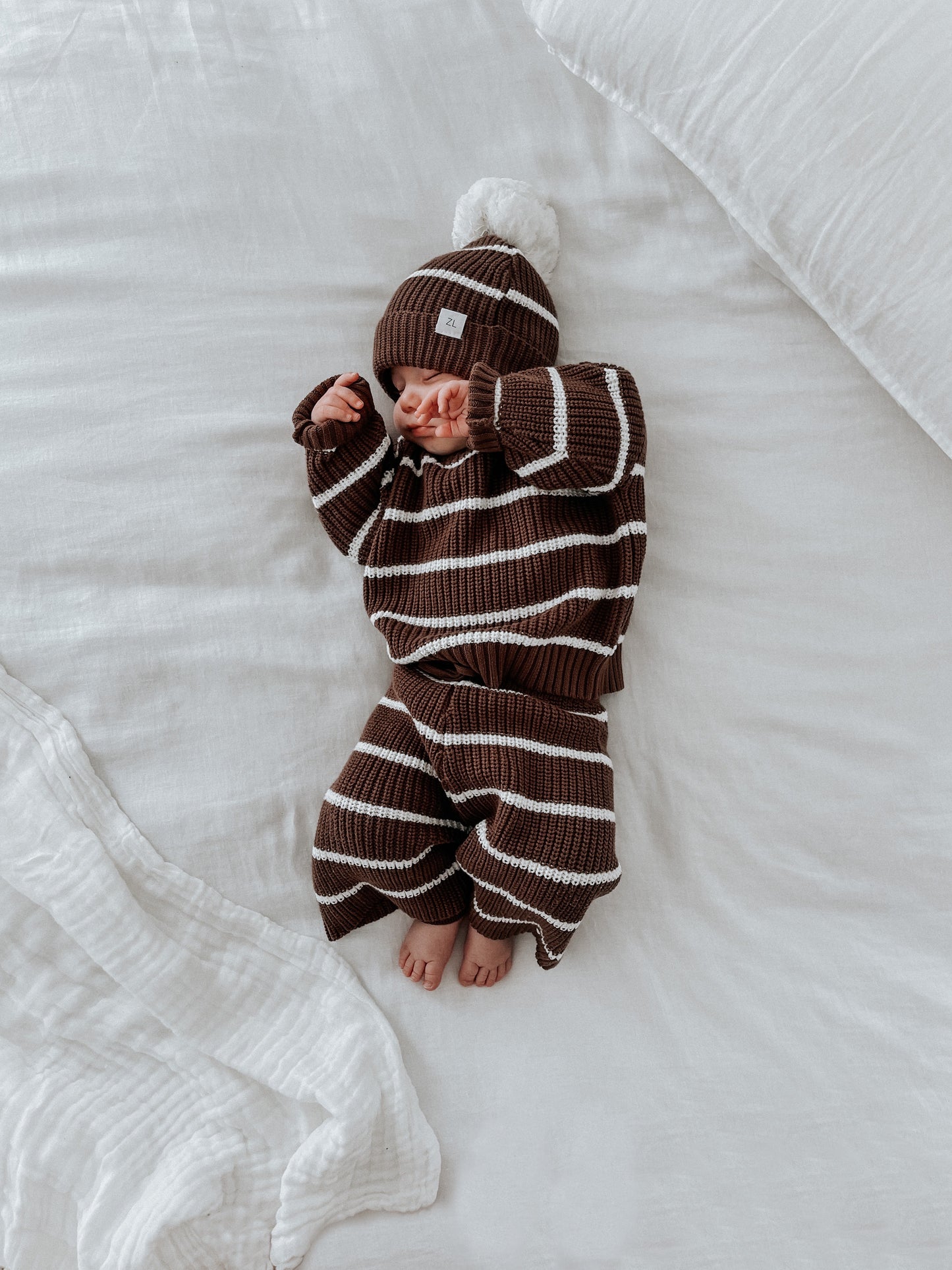 Knit Pullover | 'Chocolate Stripe'