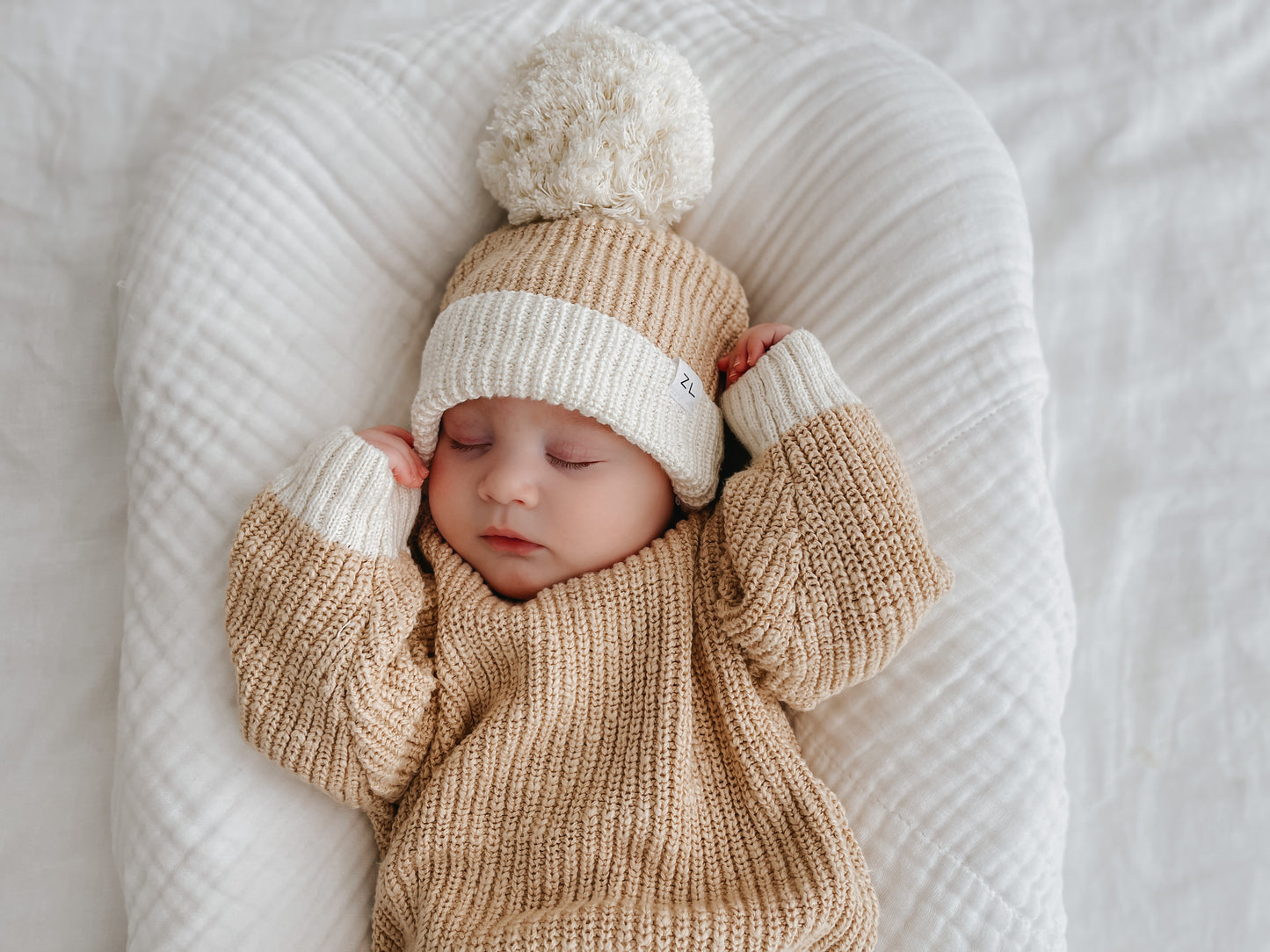 KNIT BEANIE | "Two Tone Wheat"
