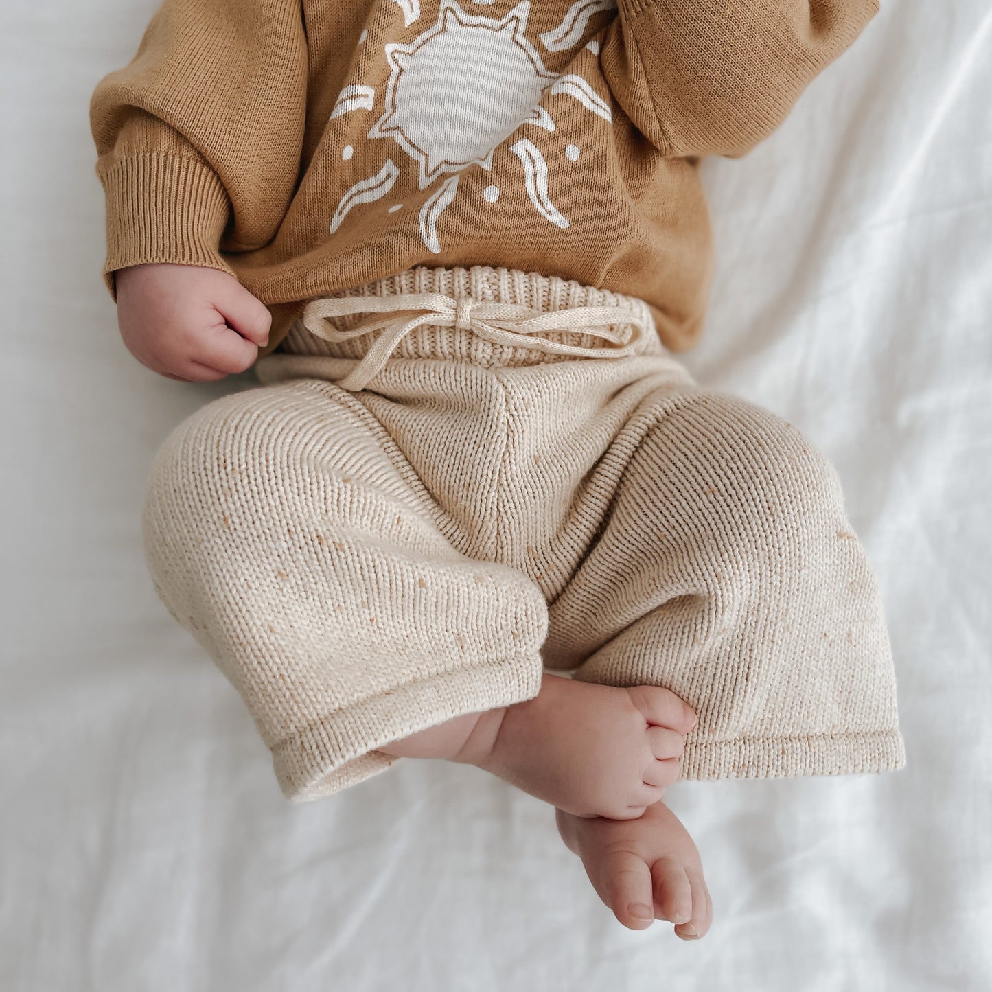 Cropped Knit Pants | Biscotti Fleck
