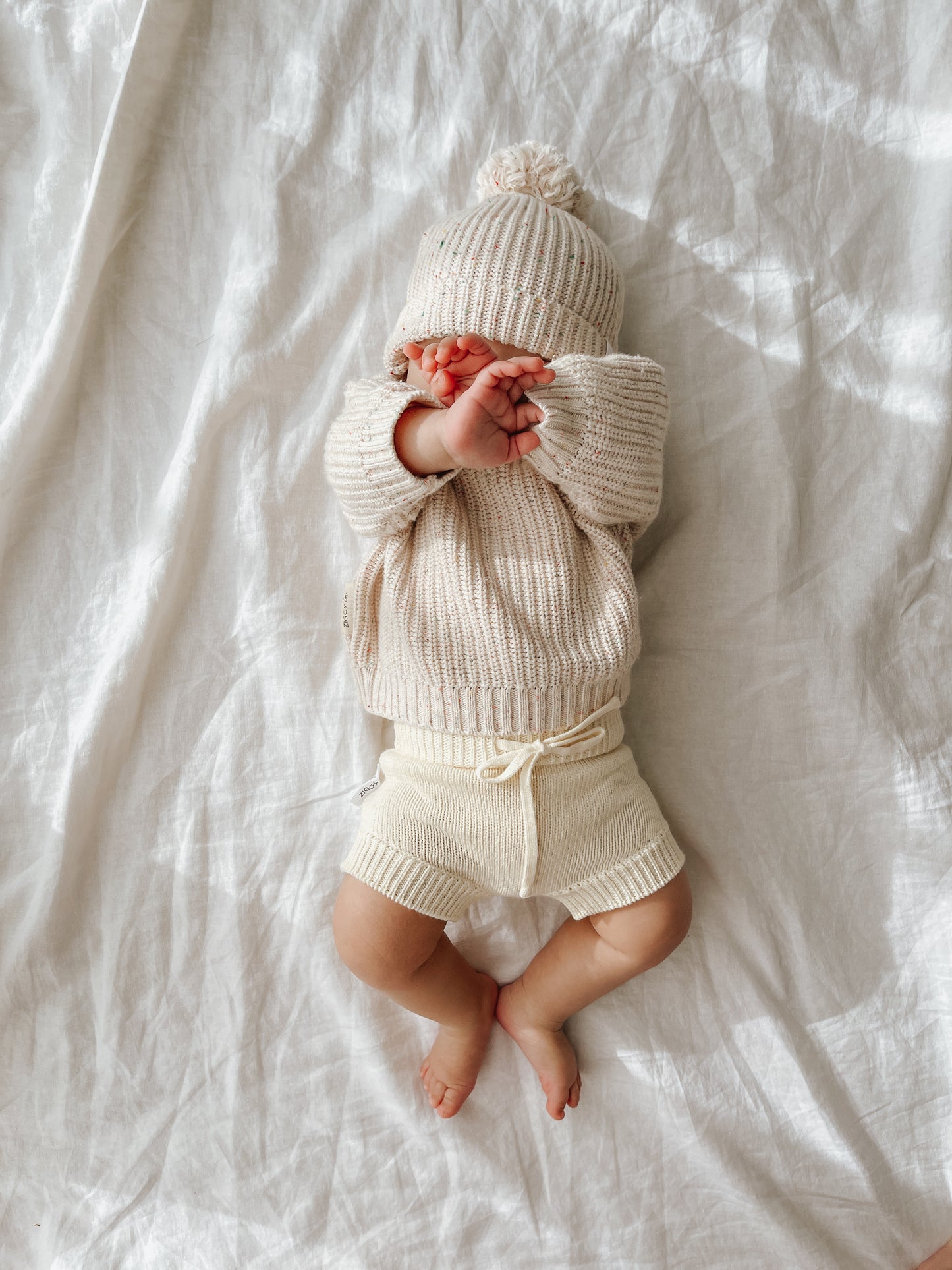 Kids Knit Pullover | 'Oatmeal Fleck'