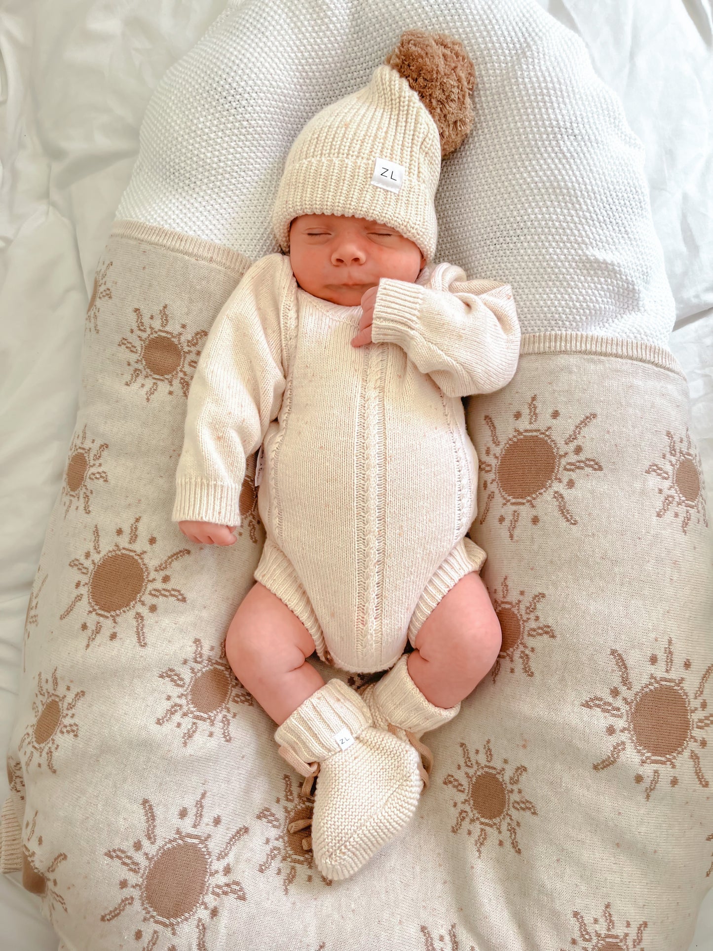Heirloom Romper | Biscotti Fleck