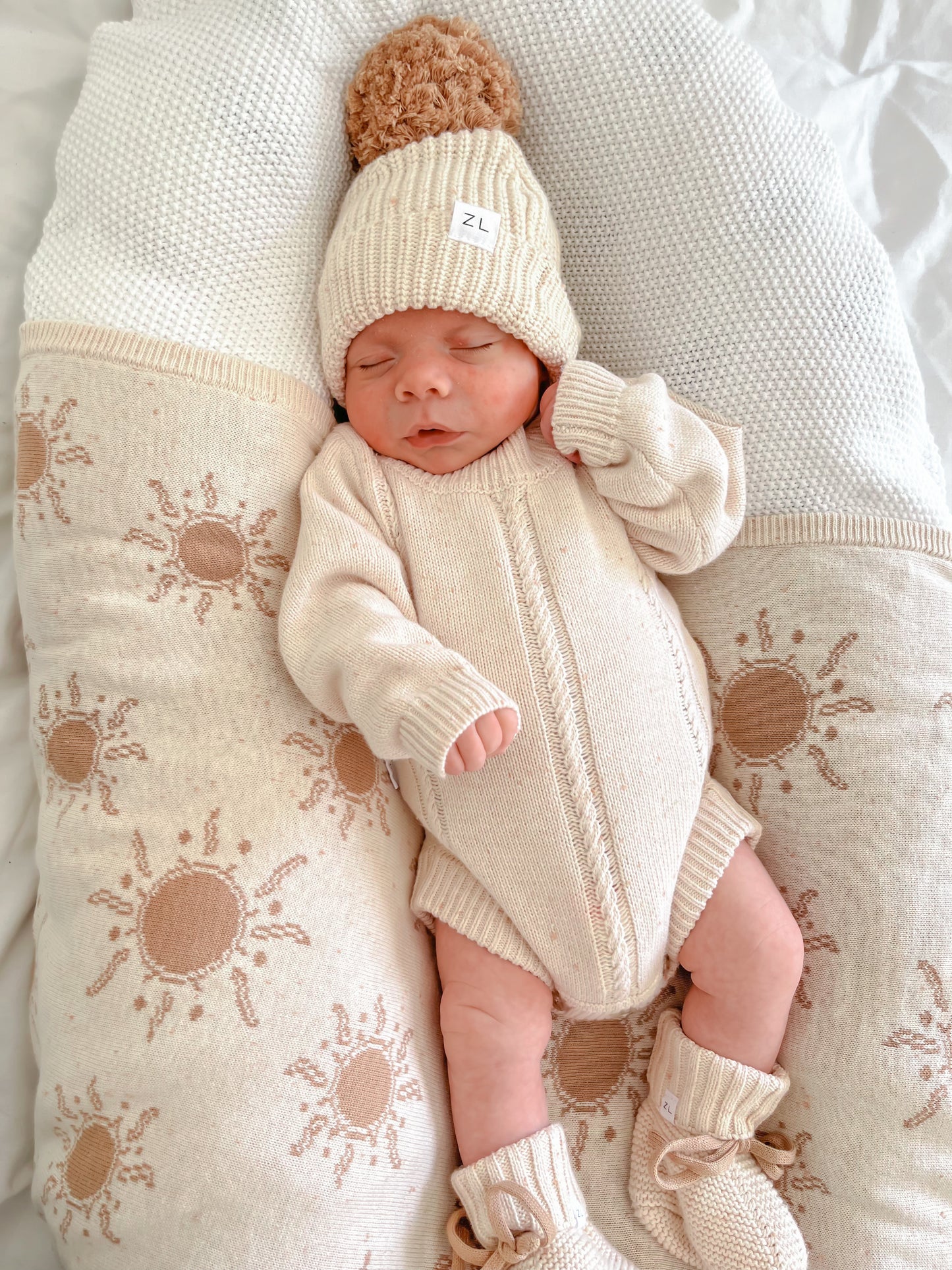 Heirloom Romper | Biscotti Fleck