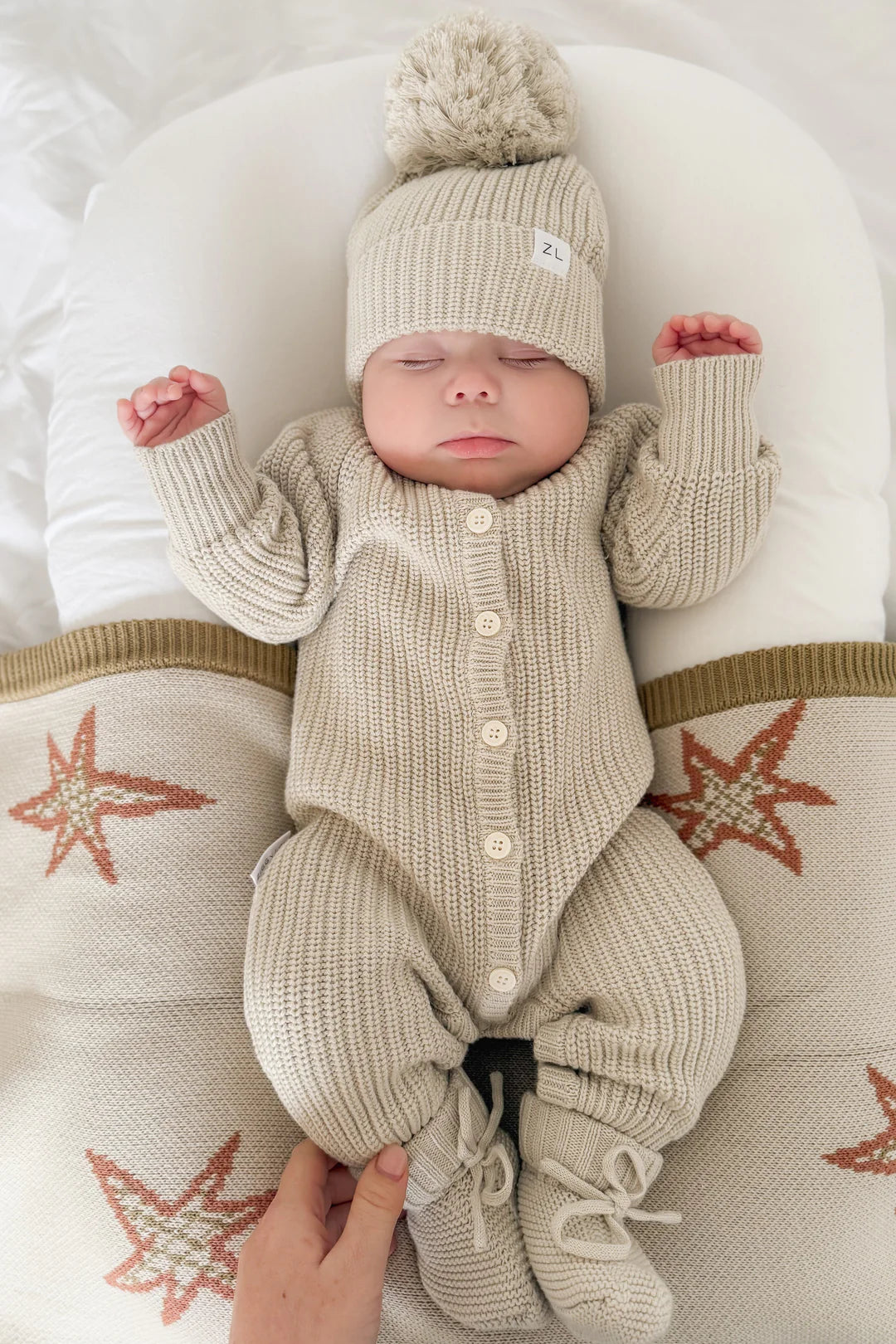 Classic Knit Romper | Moss