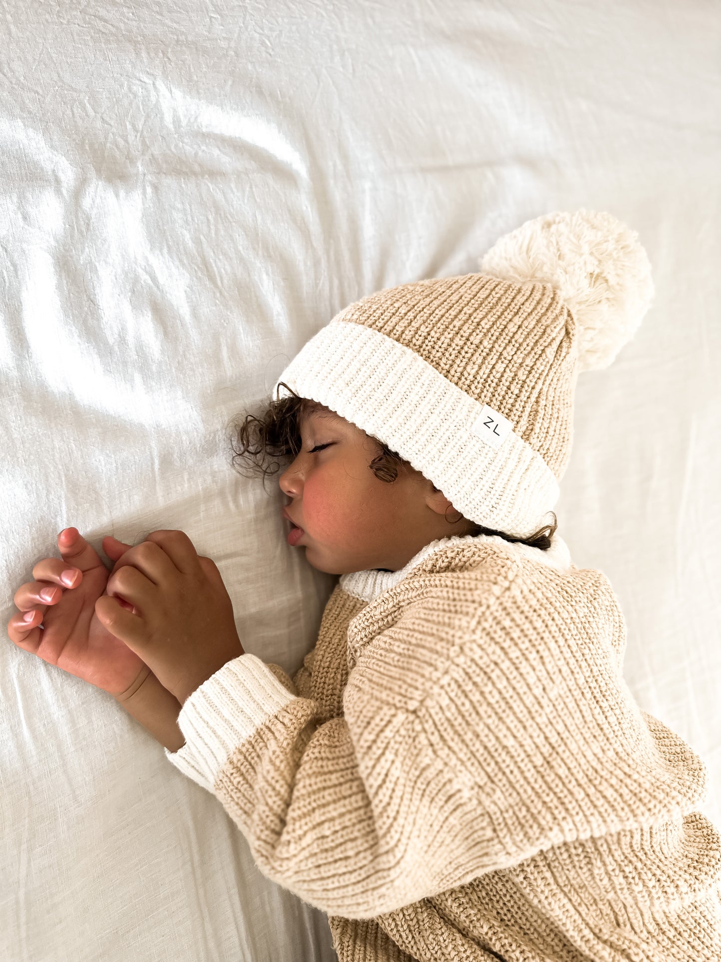 KNIT BEANIE | "Two Tone Wheat"