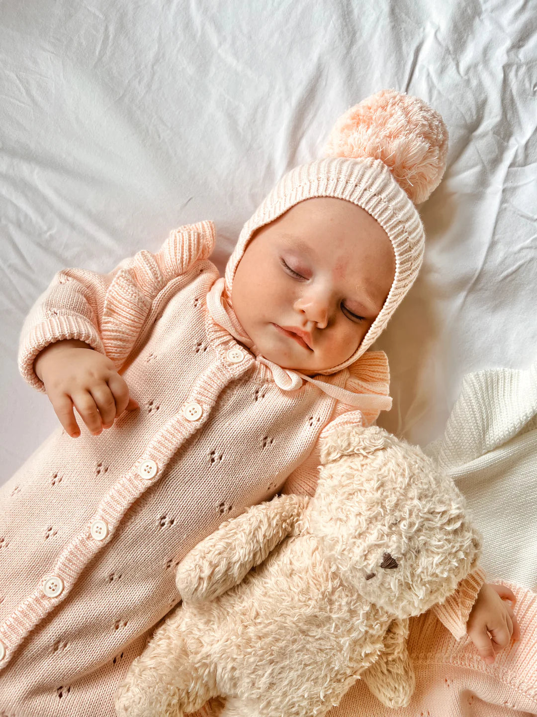 Knit Bonnet Pom Pom | Primrose