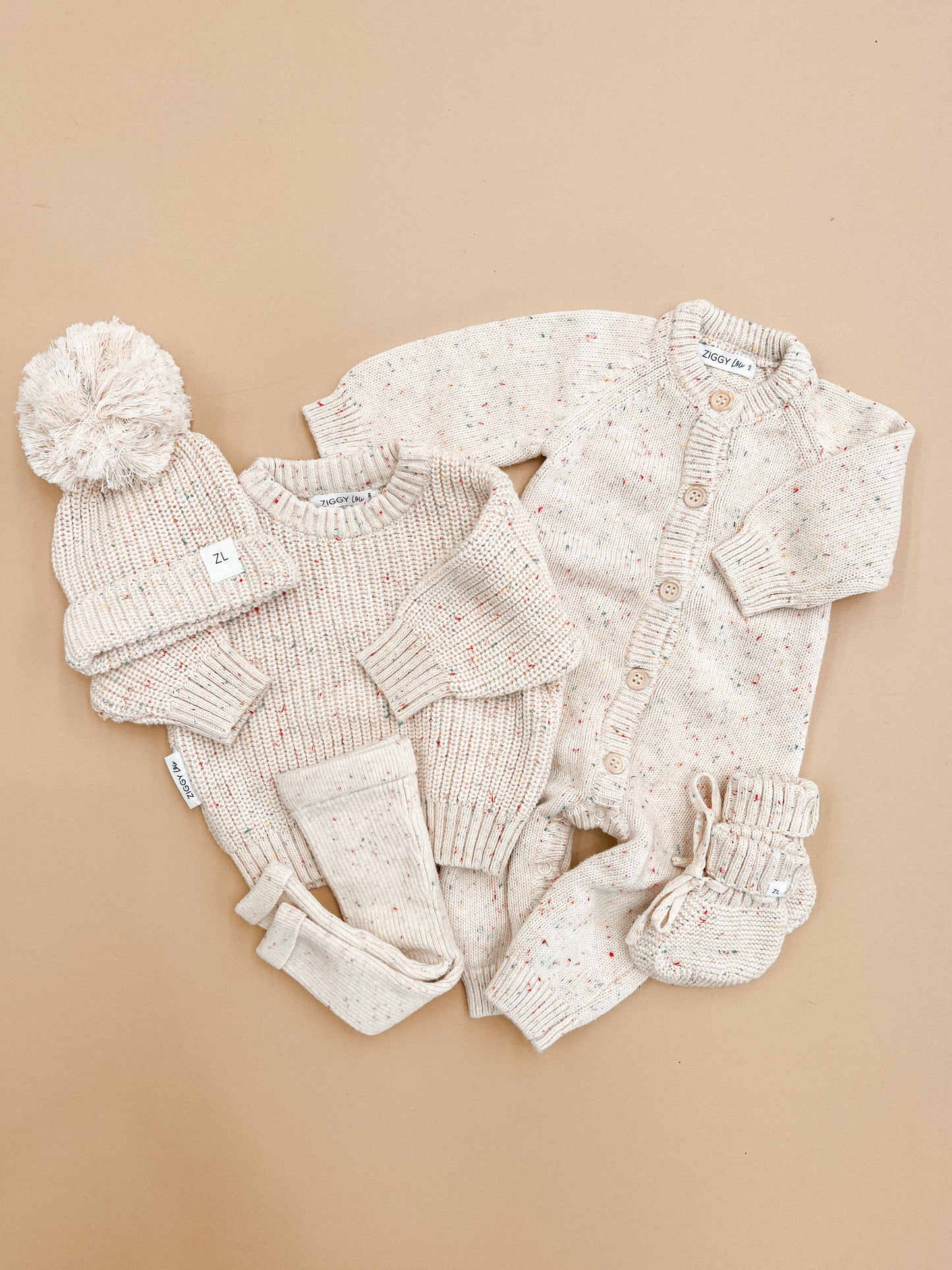 Kids Knit Pullover | 'Oatmeal Fleck'