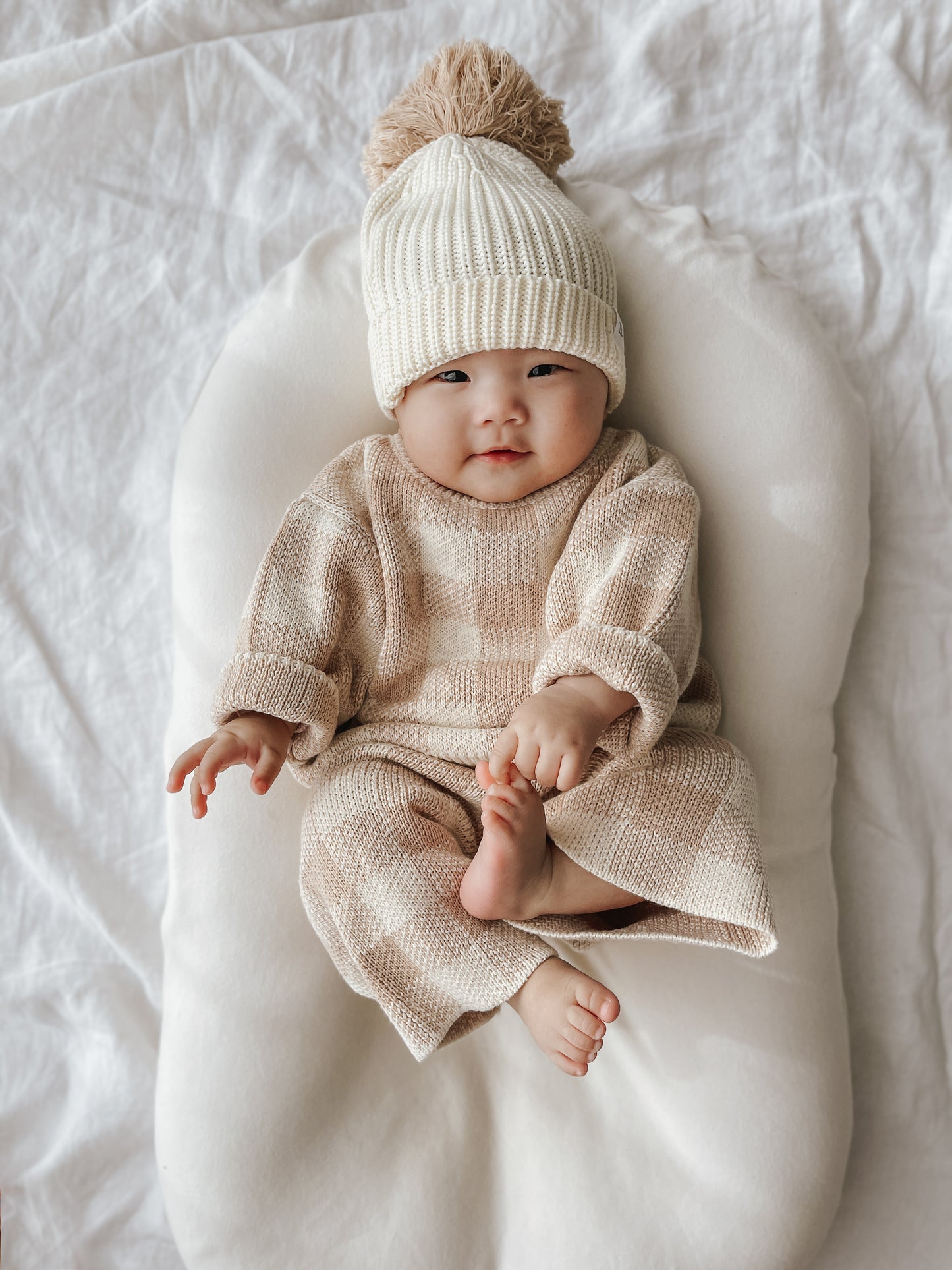 Organic Knit PANTS | Gingham