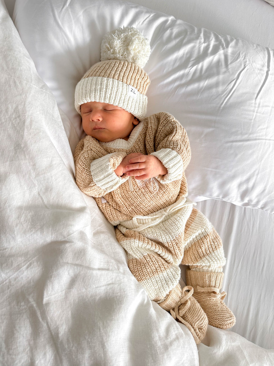 Knit sweater | 'Textured Honey'
