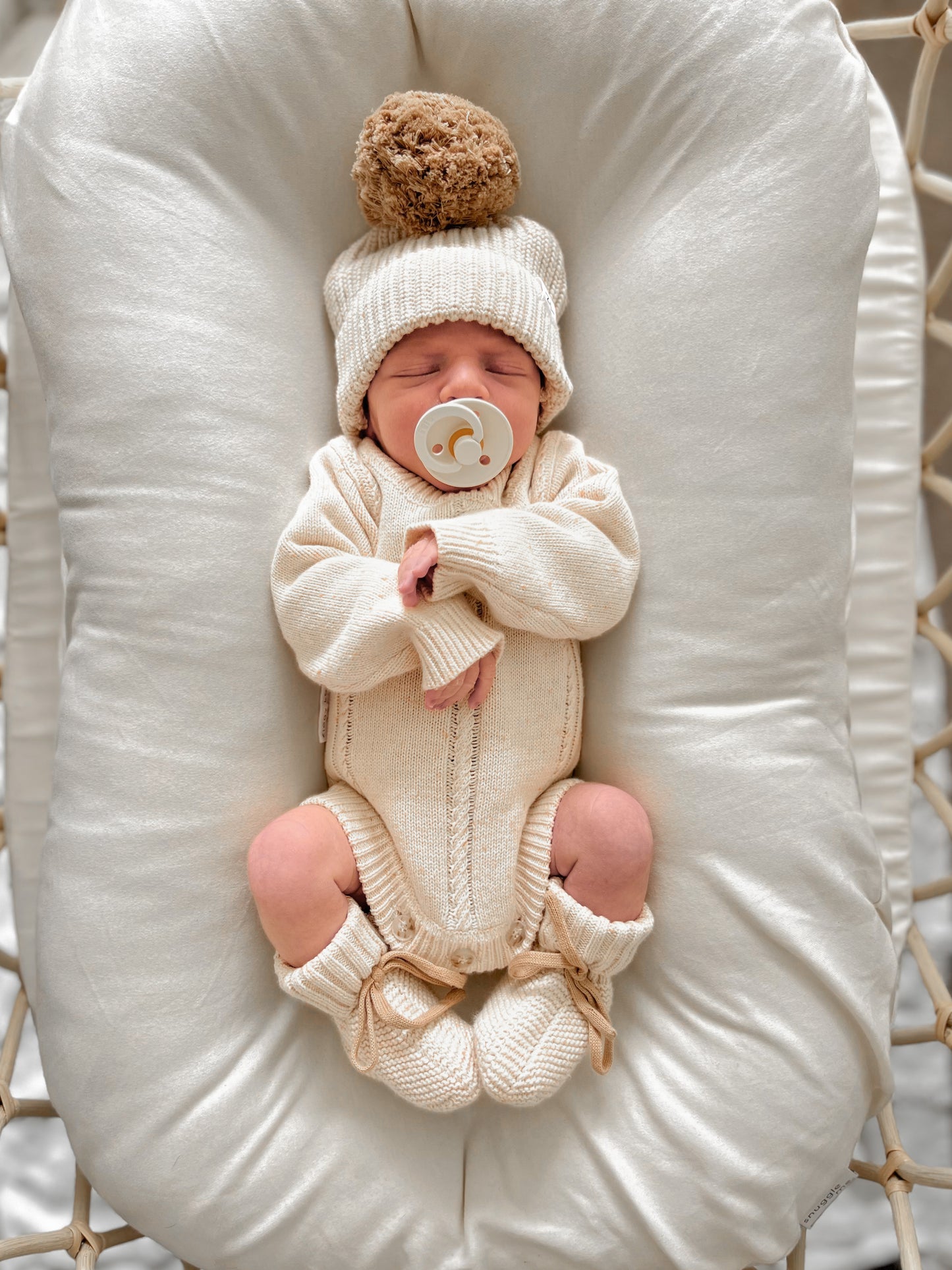 Heirloom Romper | Biscotti Fleck