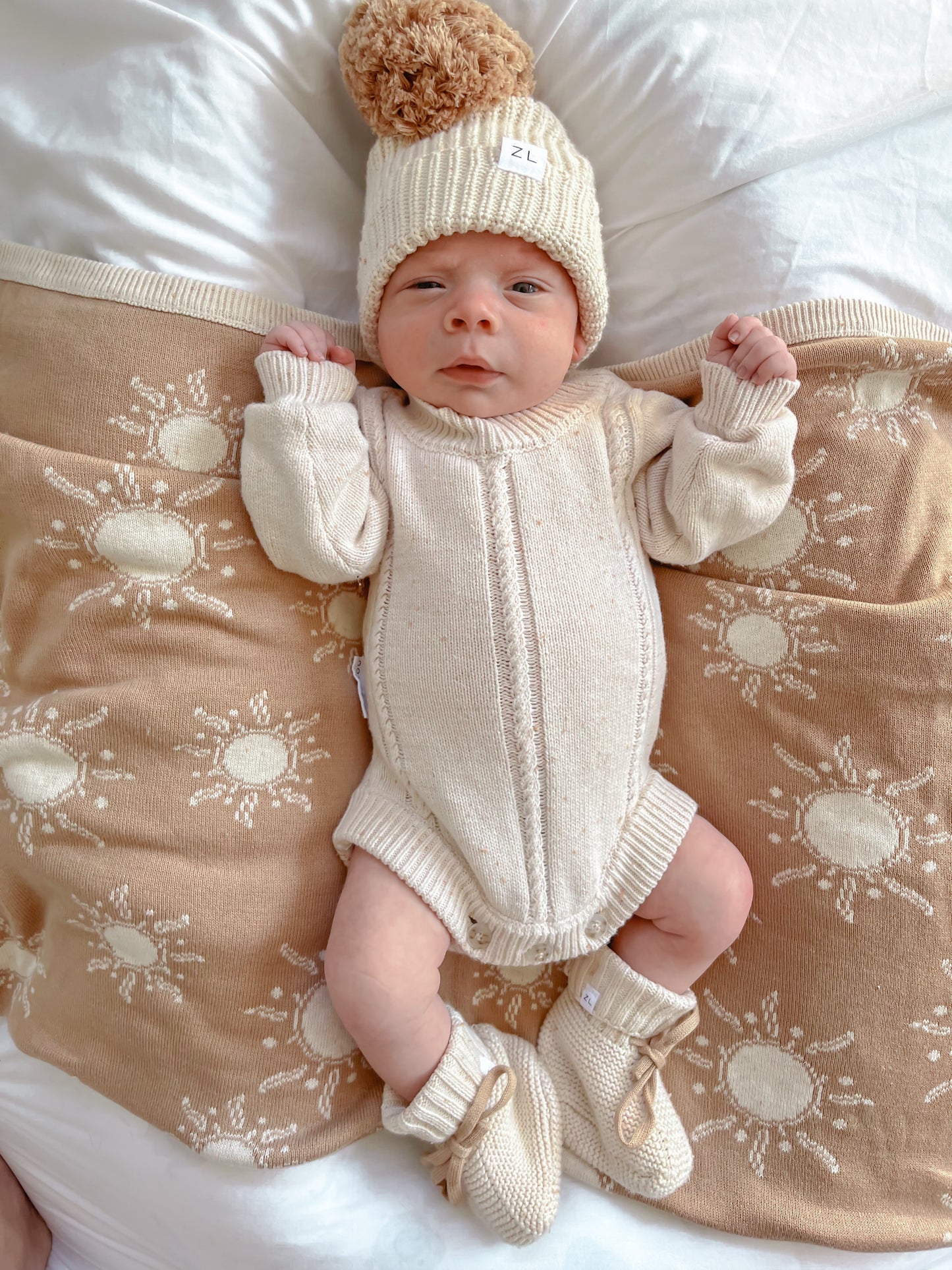 Heirloom Romper | Biscotti Fleck