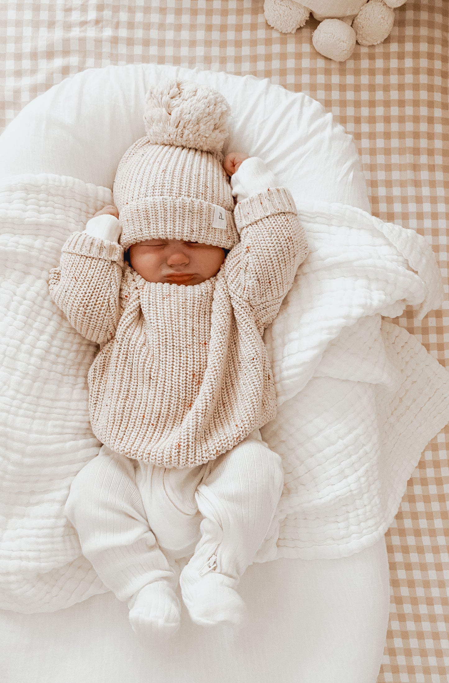 Kids Knit Pullover | 'Oatmeal Fleck'