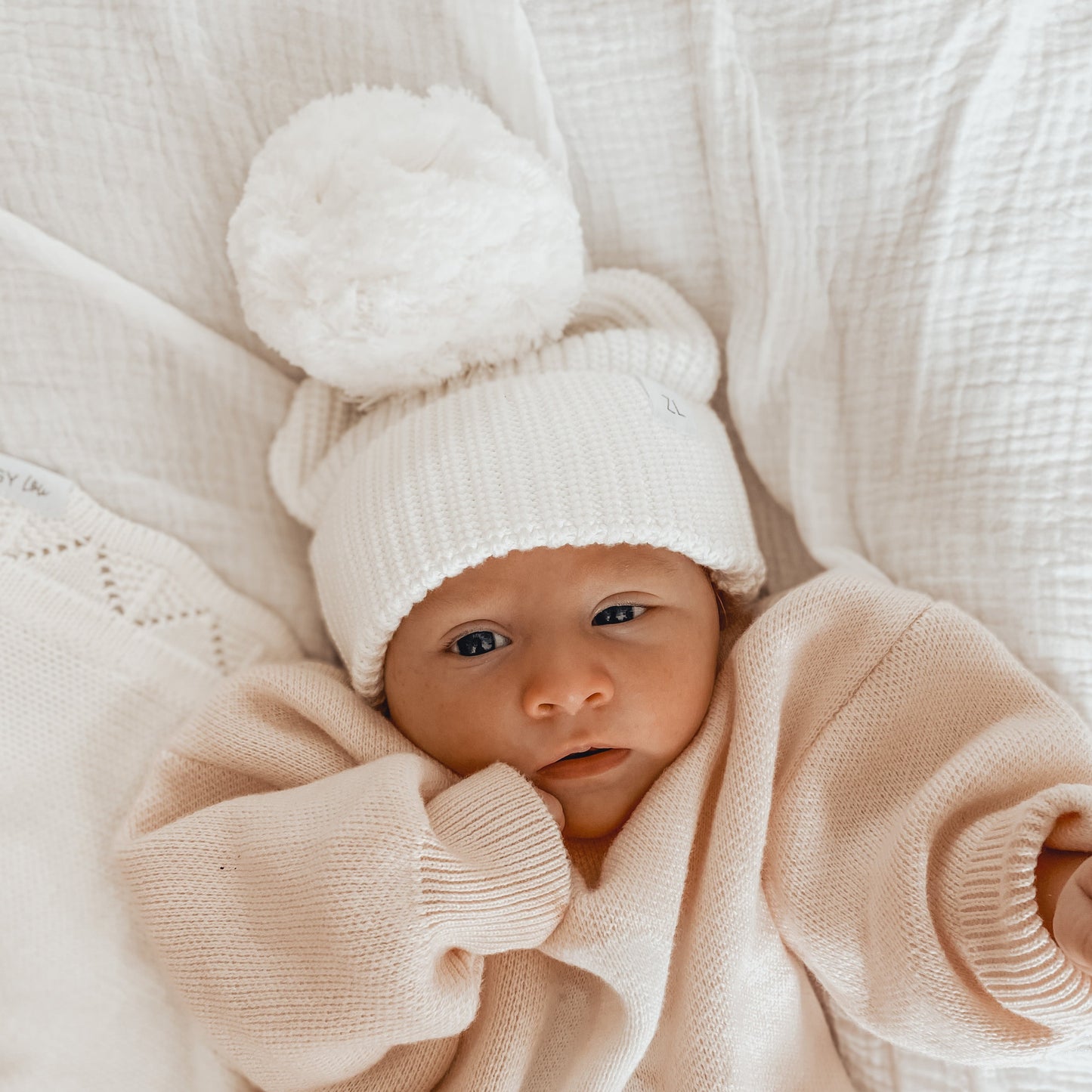 KNIT BEANIE "MILK"